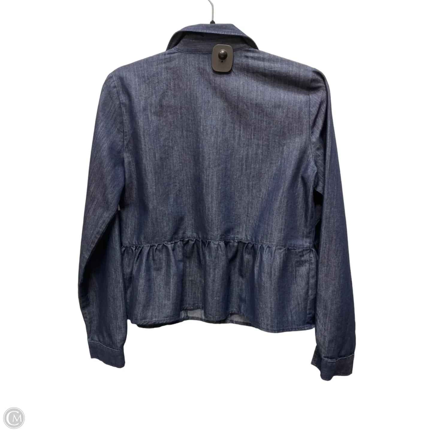 Top Long Sleeve By Tommy Bahama In Blue Denim, Size: Xs