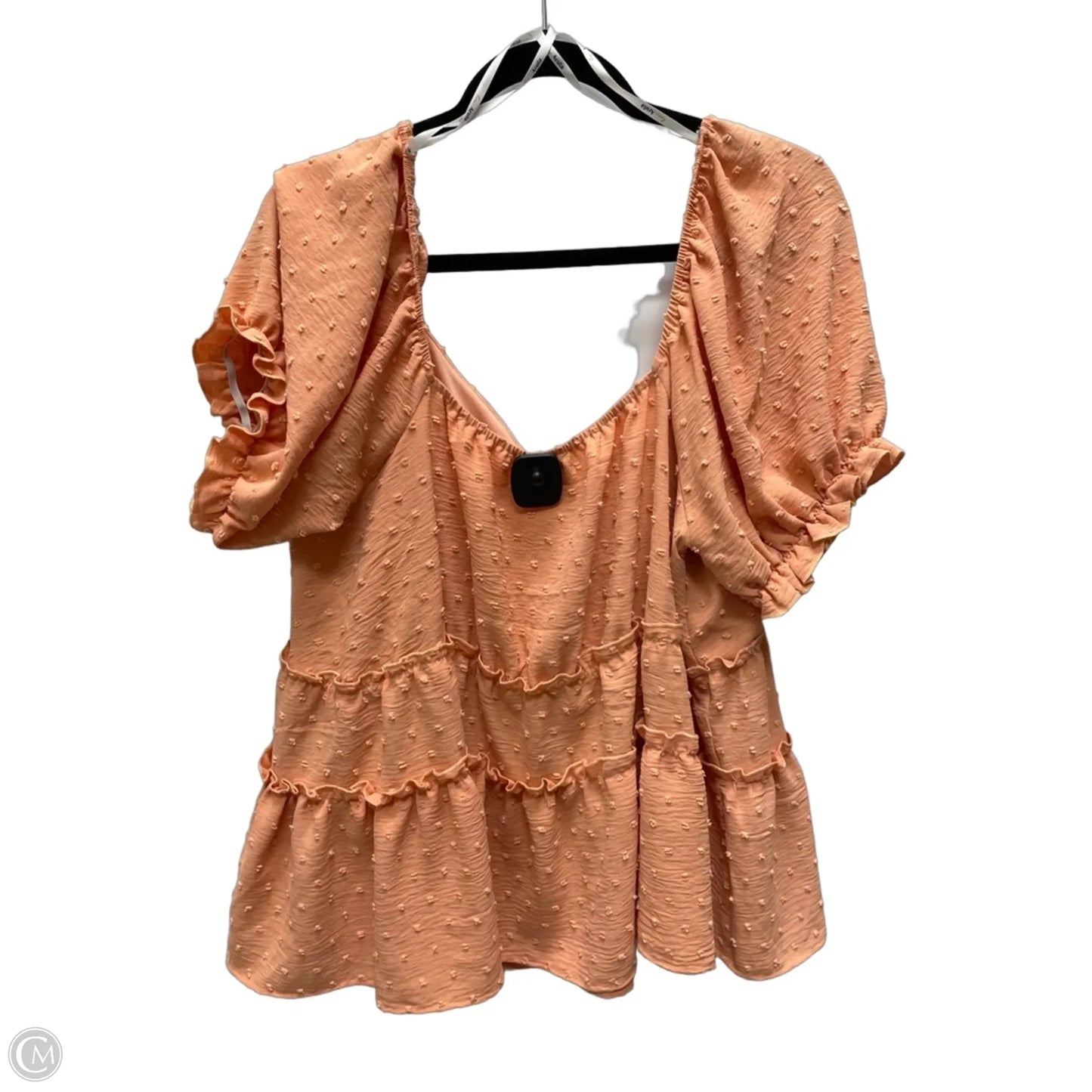 Top Short Sleeve By Arula In Orange, Size: Xl