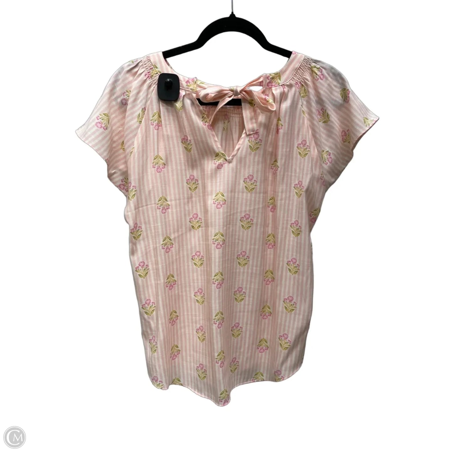 Top Short Sleeve By Lc Lauren Conrad In Floral Print, Size: M
