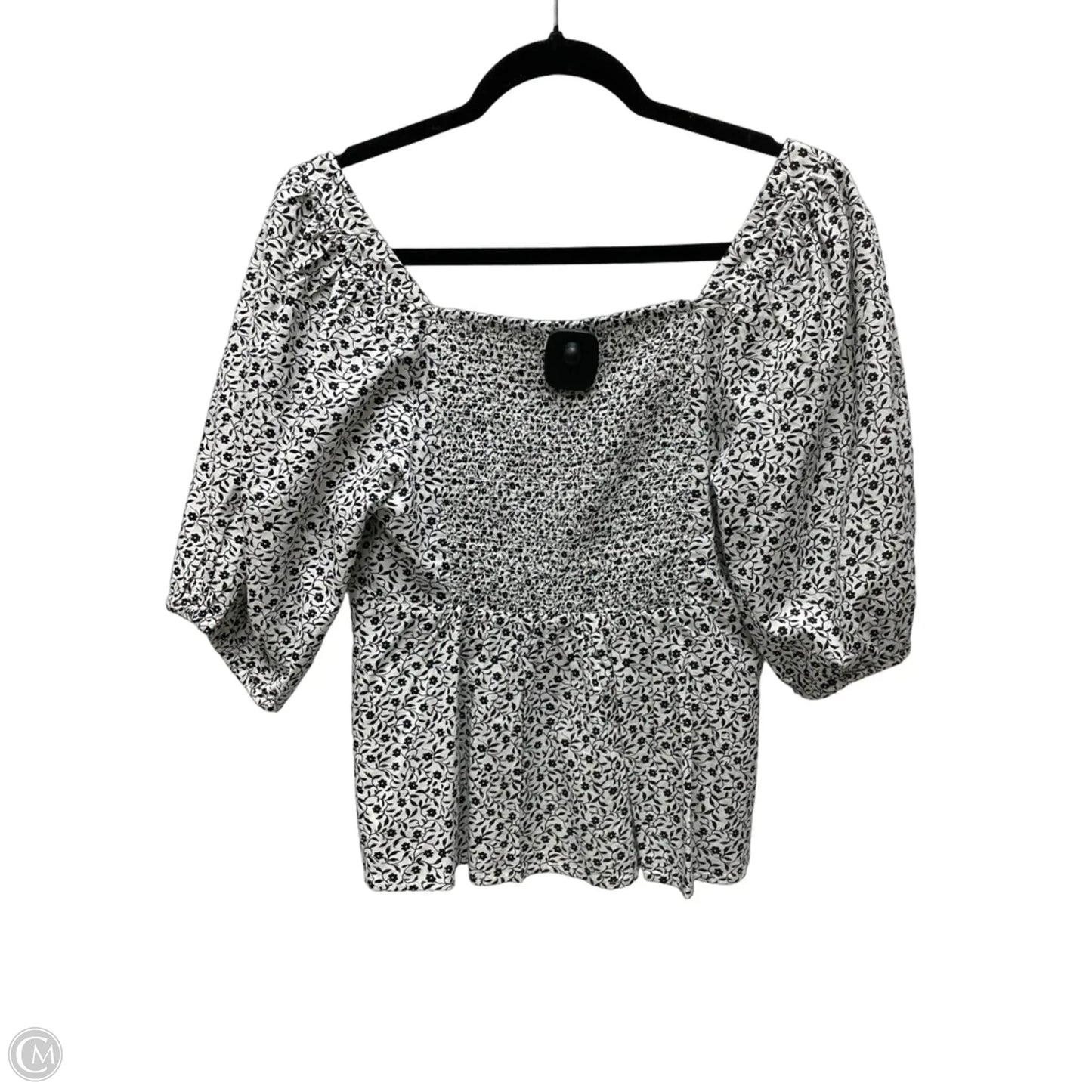 Top Short Sleeve By Old Navy In Floral Print, Size: M