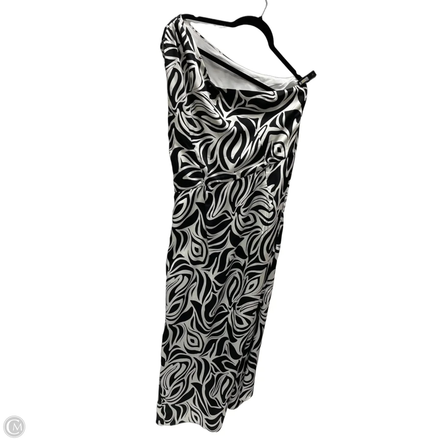 Dress Casual Maxi By Donna Morgan In Black & Cream, Size: Xl
