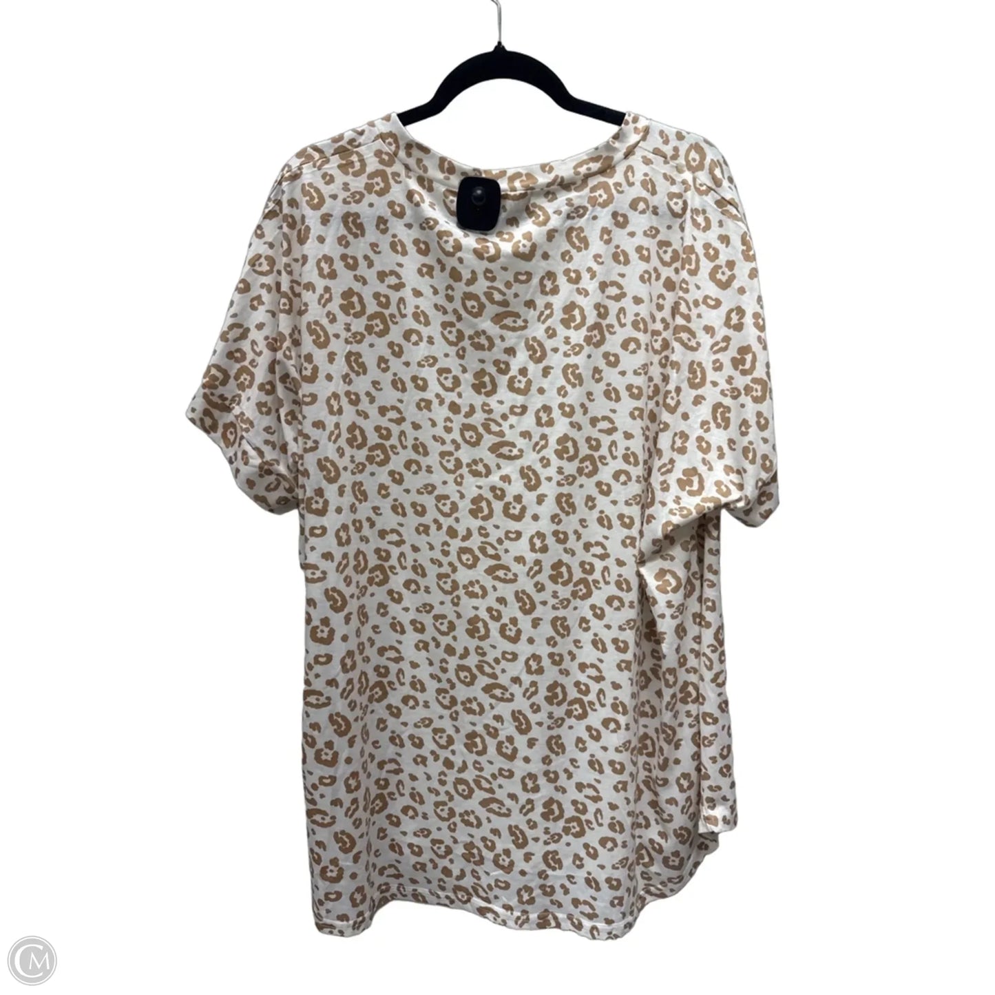 Top Short Sleeve By Southern Stitch In Animal Print, Size: 2x