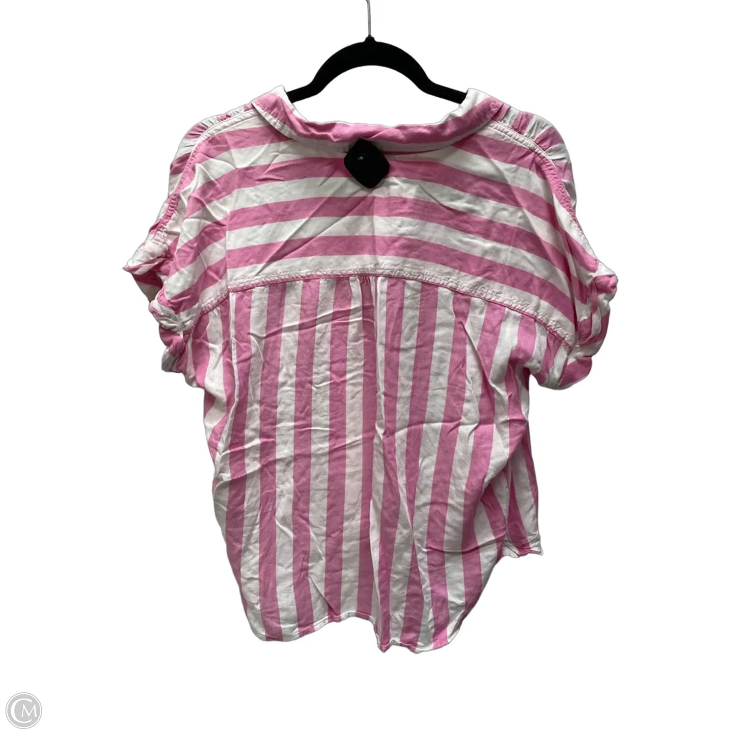 Top Short Sleeve By Beachlunchlounge In Striped Pattern, Size: M