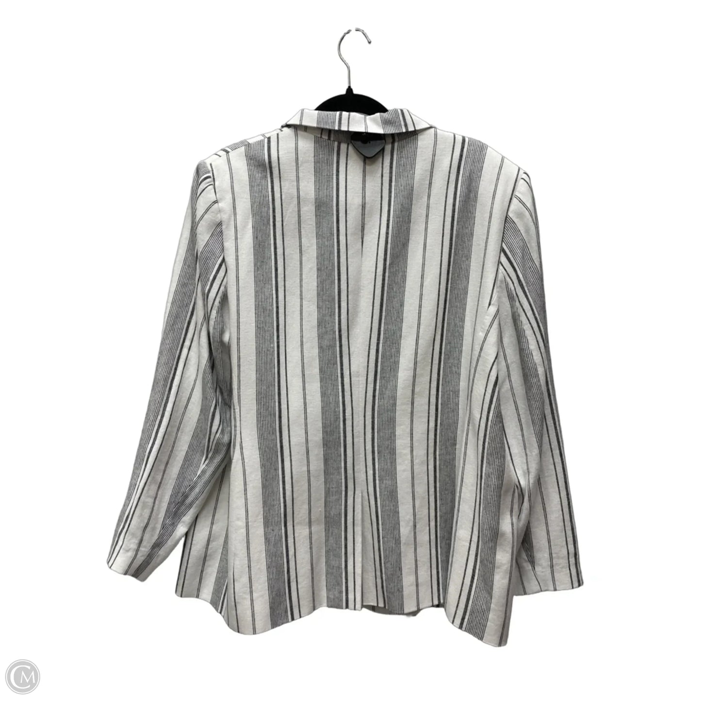 Blazer By Calvin Klein In Striped Pattern, Size: 1x