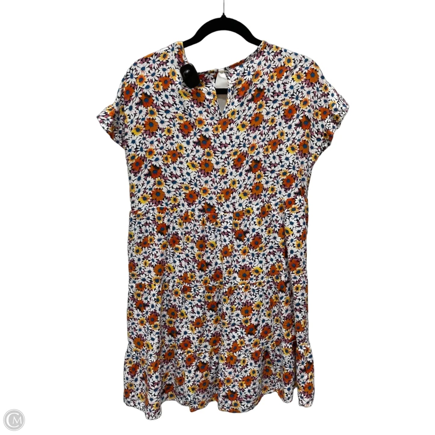 Dress Casual Short By Clothes Mentor In Floral Print, Size: M