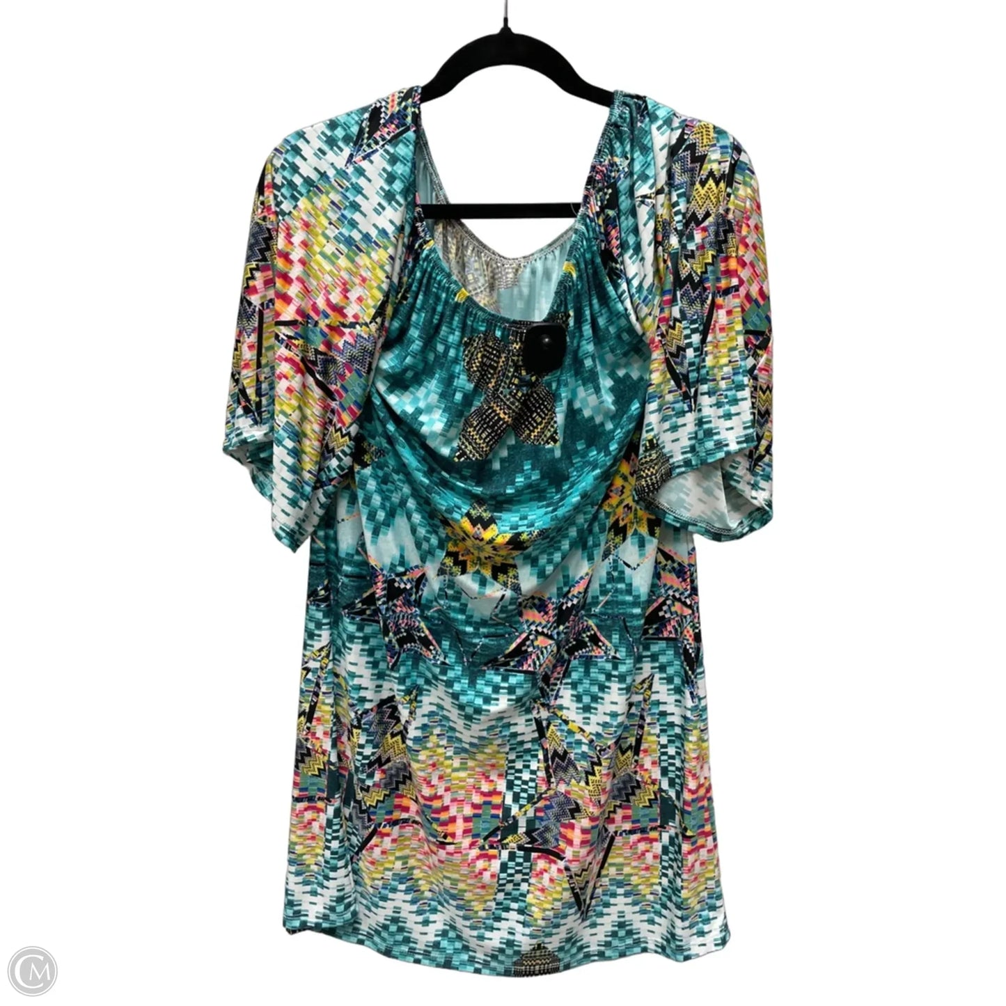 Dress Casual Short By Clothes Mentor In Geometric Pattern, Size: L