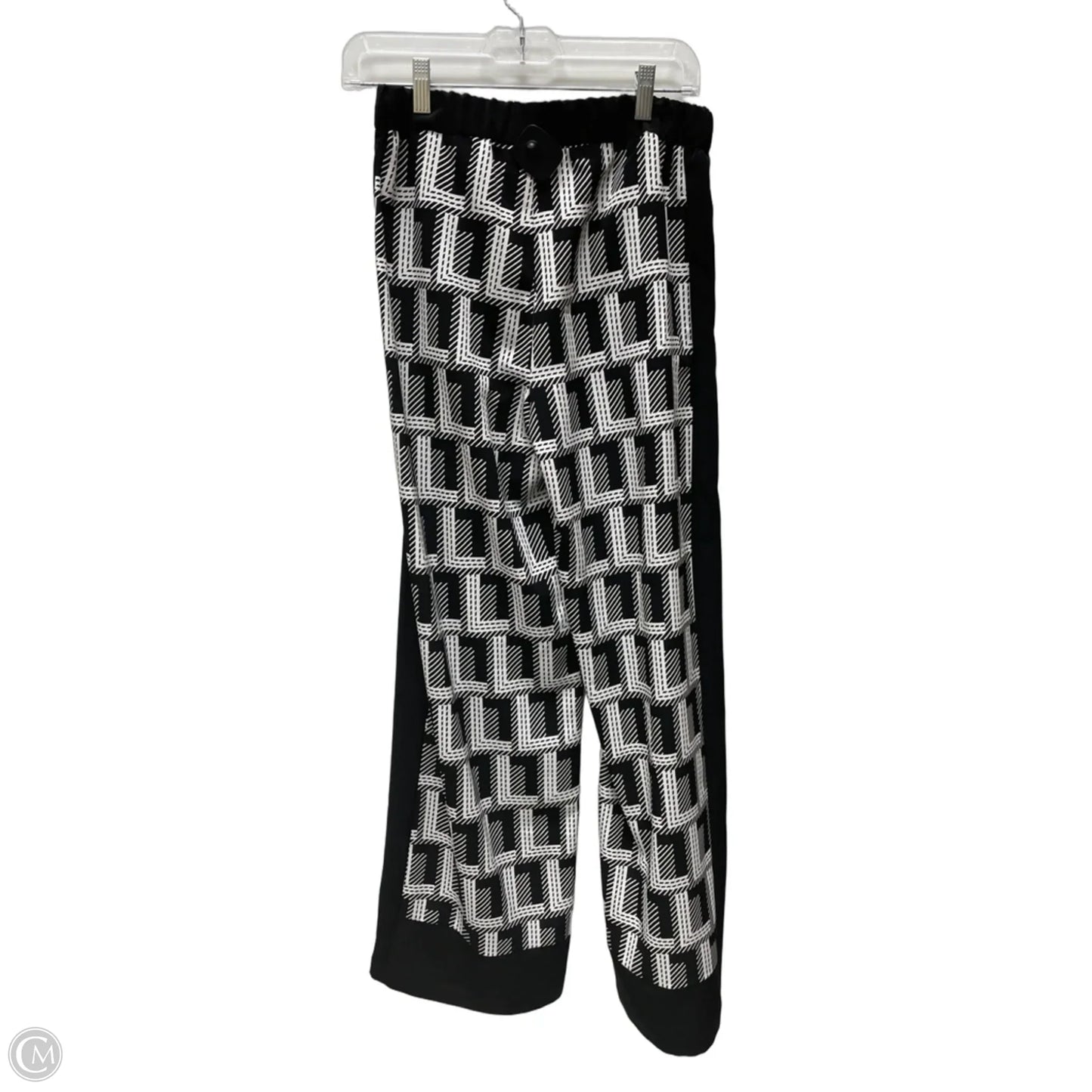 Pants Designer By Karl Lagerfeld In Black & White, Size: 2