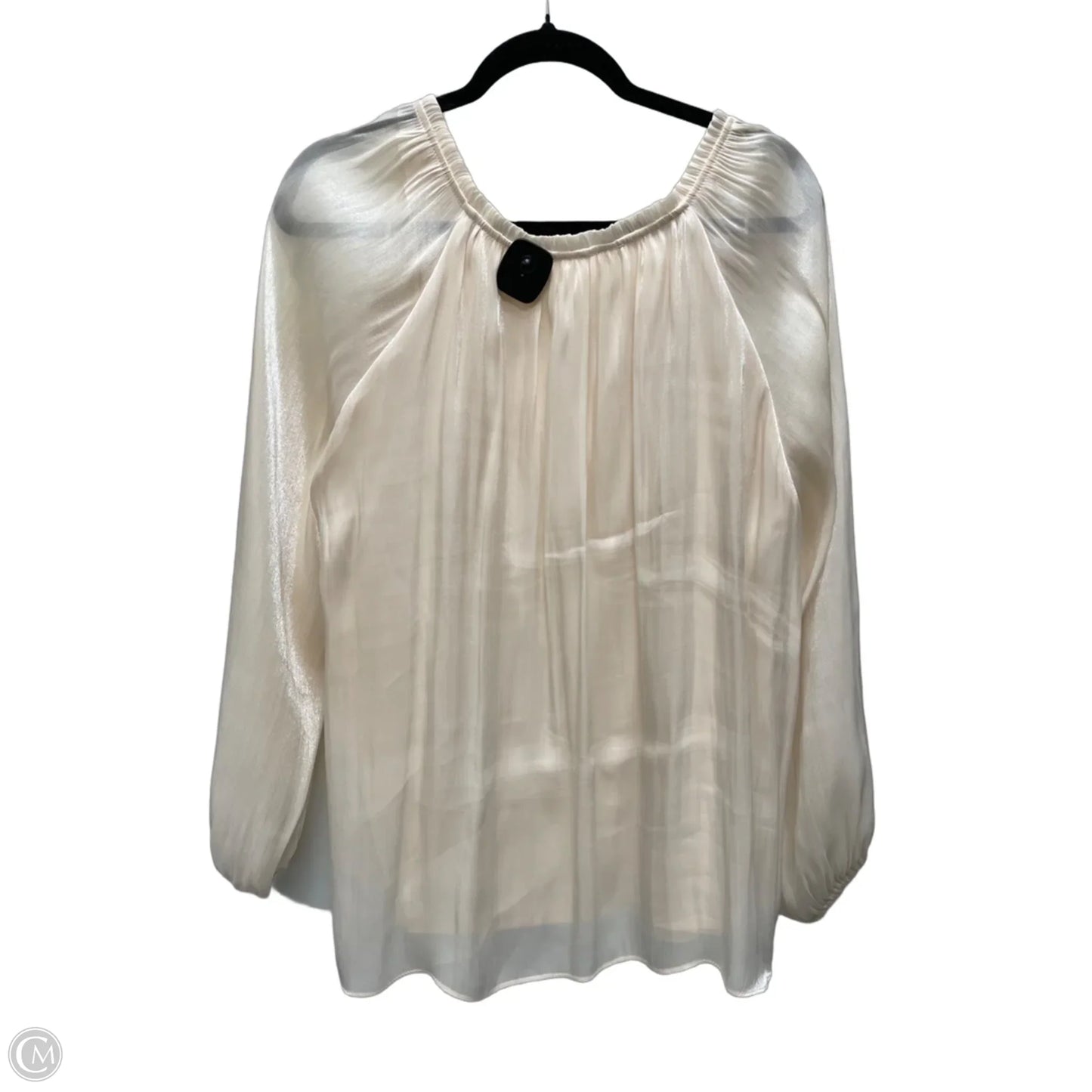 Blouse Long Sleeve By Lc Lauren Conrad In Peach, Size: Xl