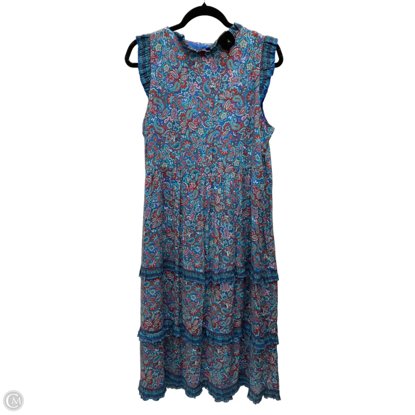 Dress Casual Midi By J. Jill In Floral Print, Size: M