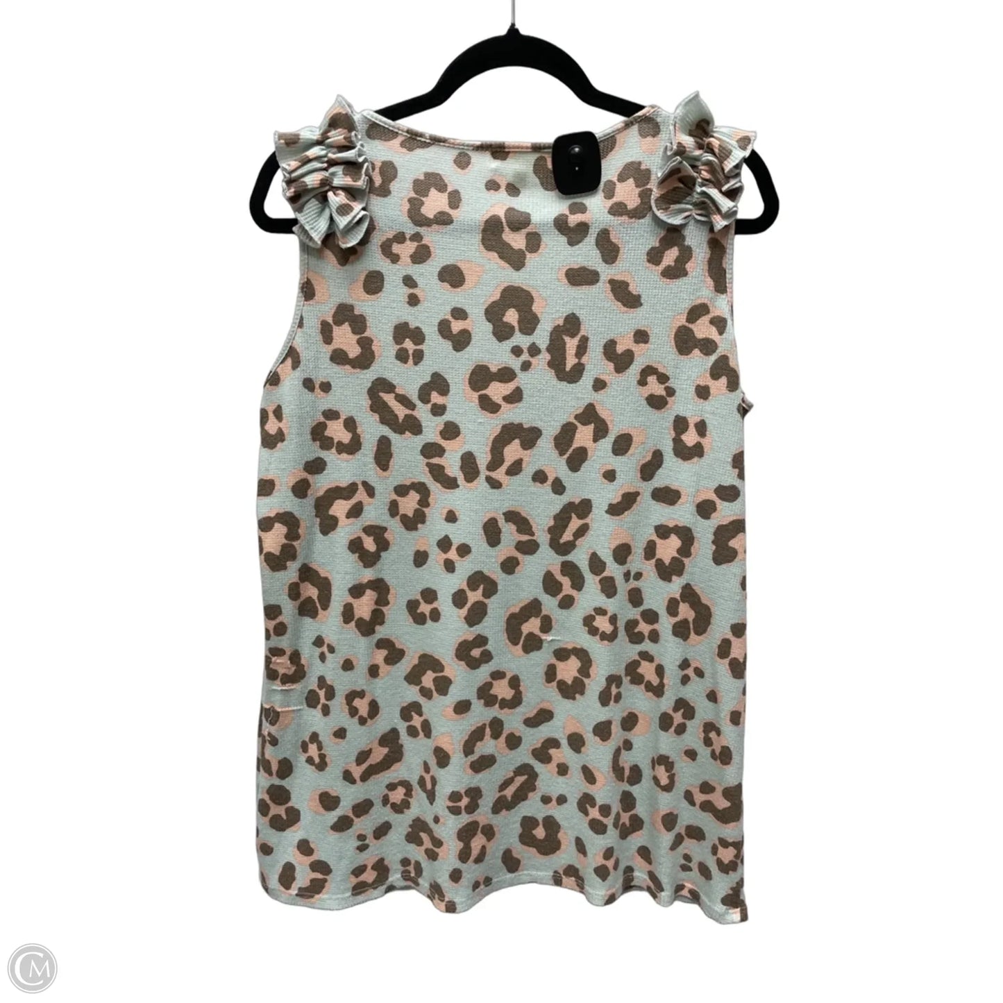 Top Sleeveless By Perfect Peach In Animal Print, Size: M