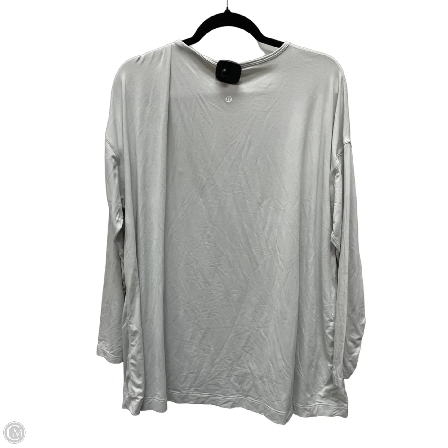 Athletic Top Long Sleeve Crewneck By Lululemon In White, Size: Xl