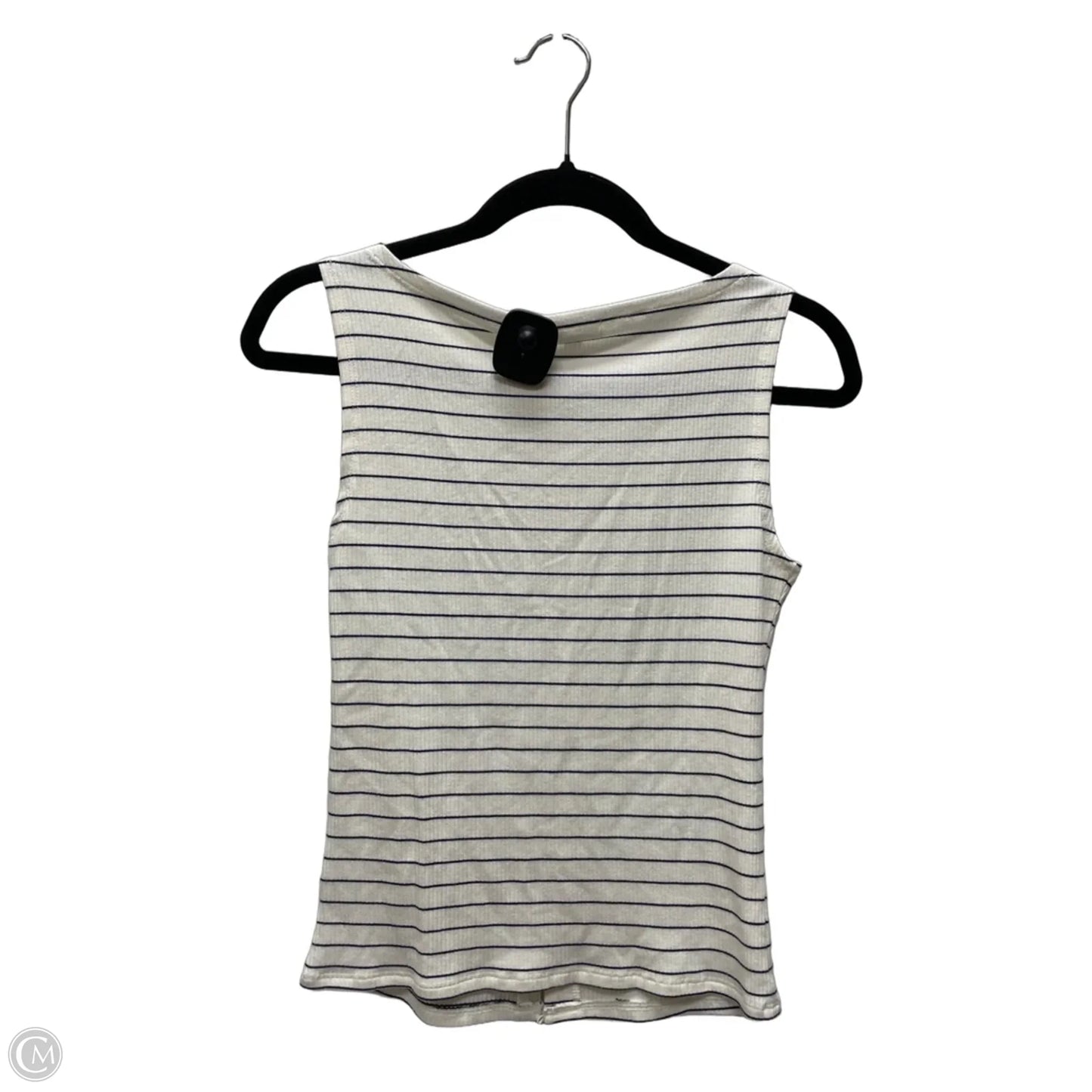 Top Sleeveless By Pink Rose In Striped Pattern, Size: M