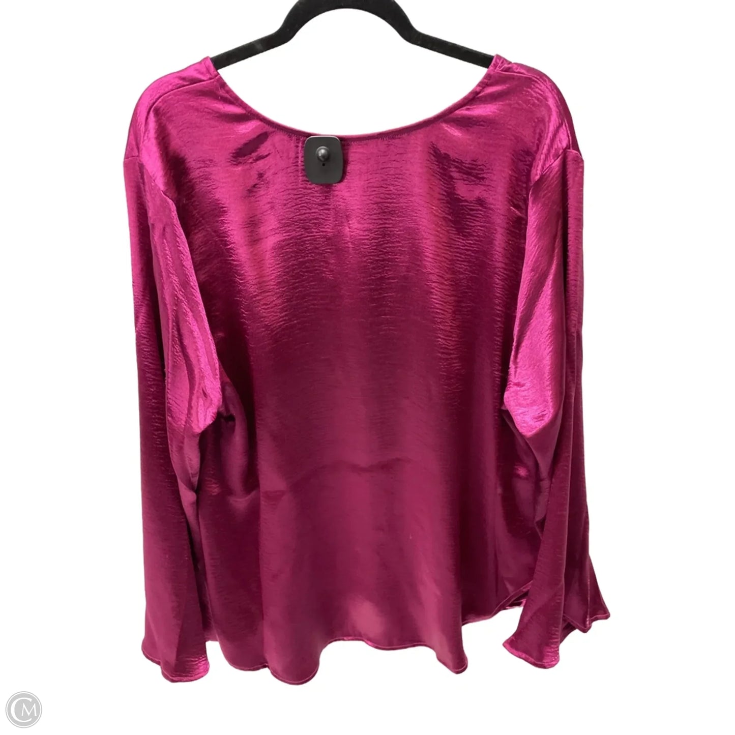 Top Long Sleeve By Ava & Viv In Purple, Size: 1x