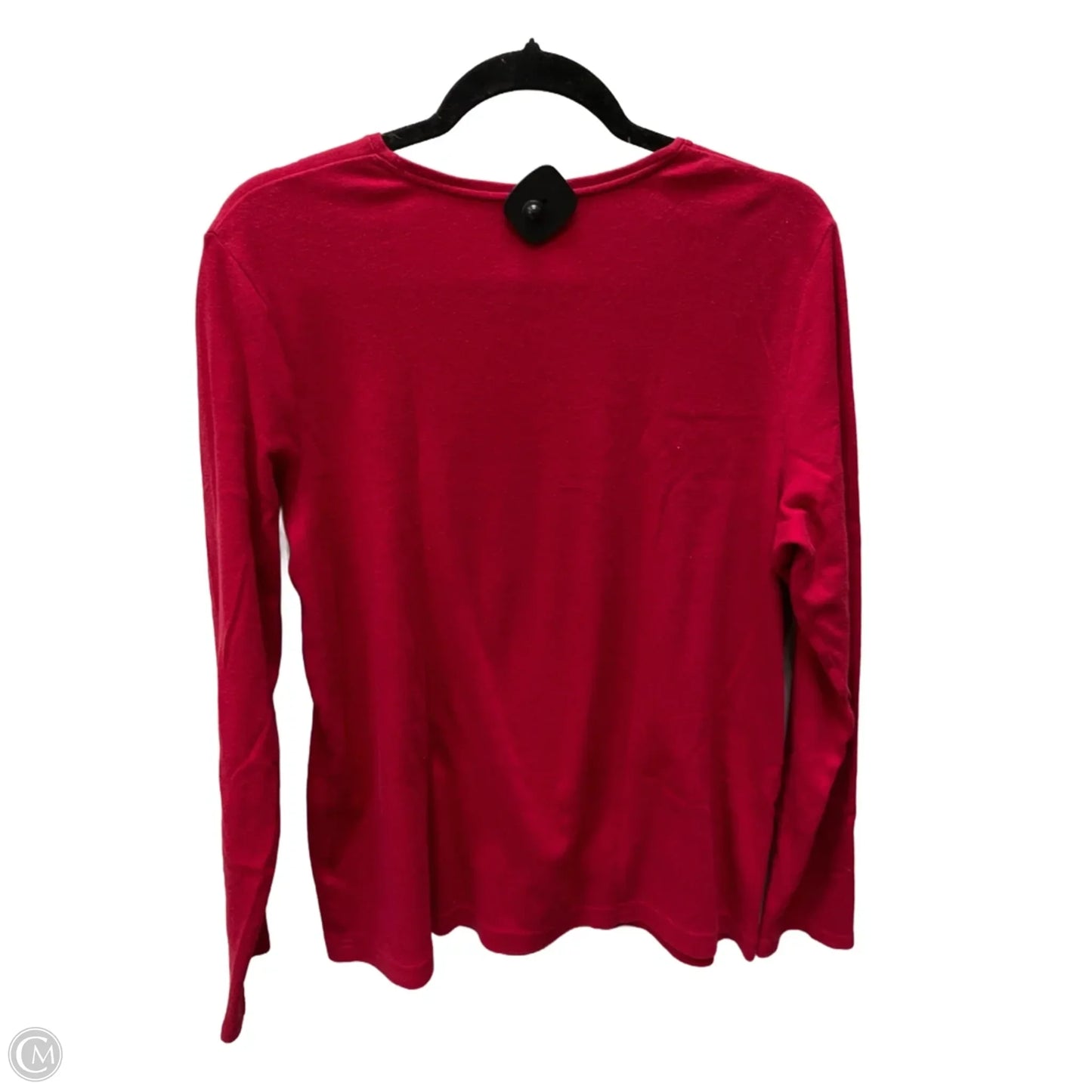 Top Long Sleeve By Croft And Barrow In Red, Size: Xl