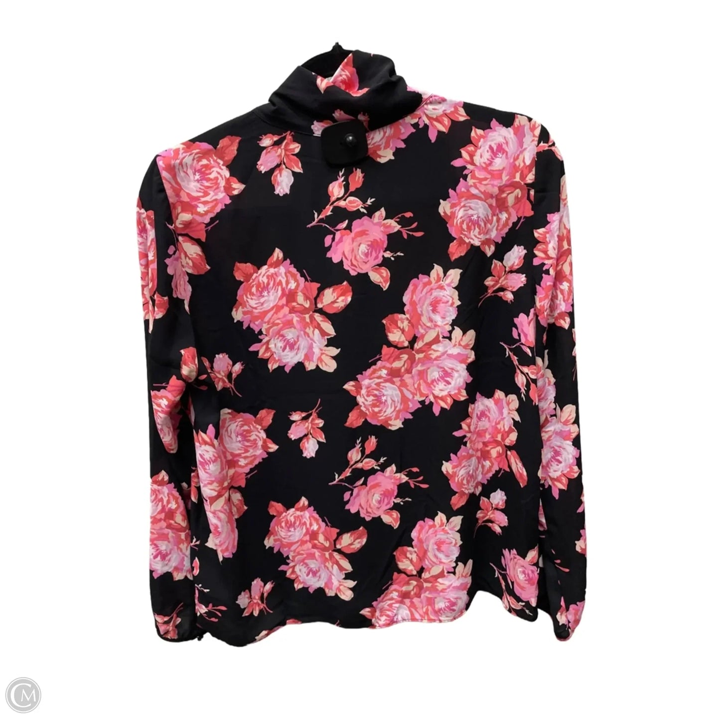 Top Long Sleeve By J. Crew In Black & Pink, Size: S
