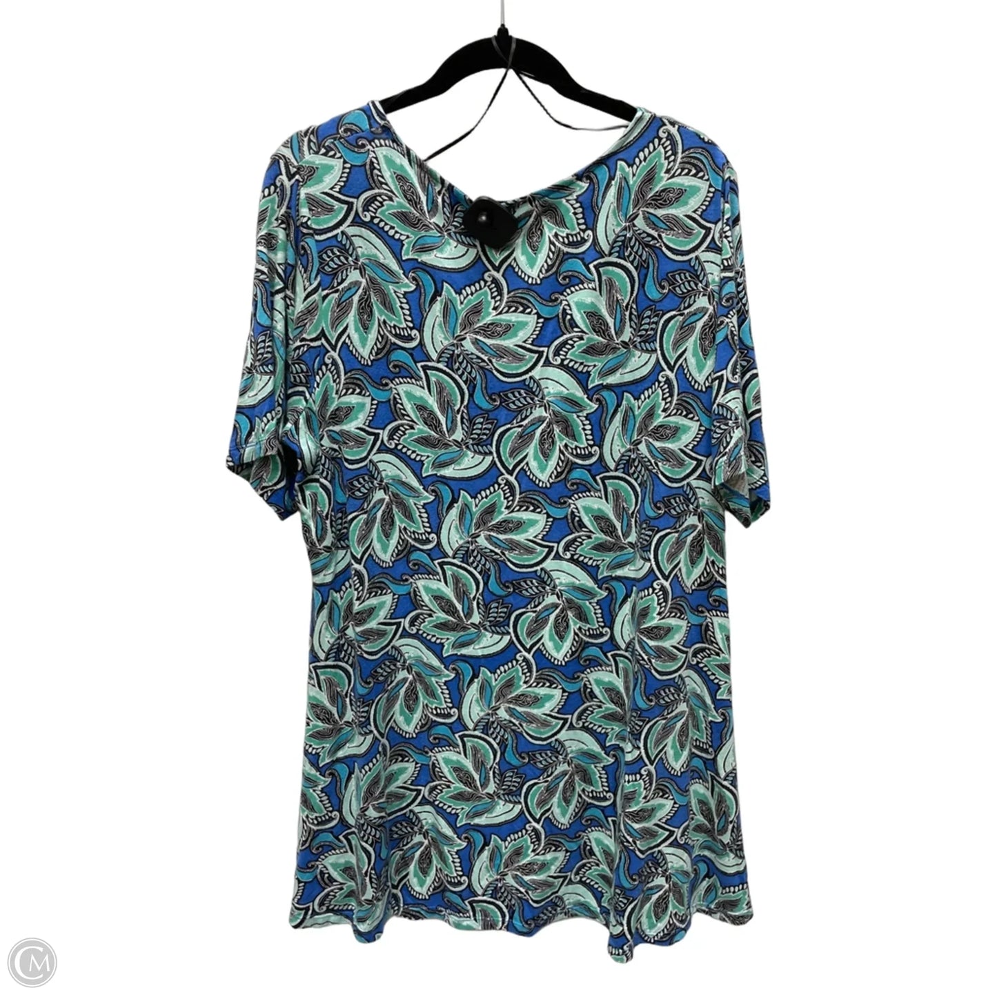Top Short Sleeve By Rose And Olive In Geometric Pattern, Size: 1x