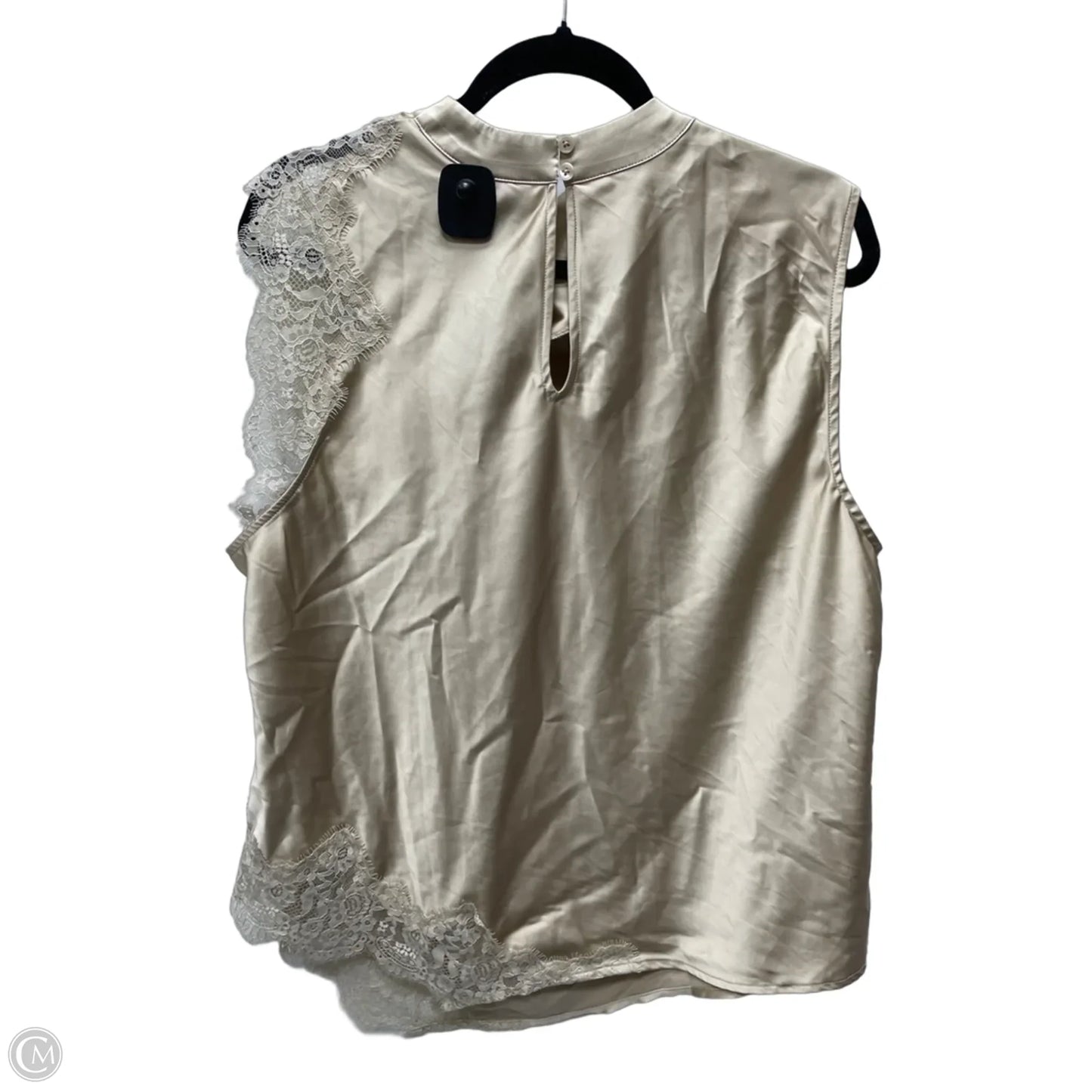 Blouse Sleeveless By Inc In Tan, Size: 2x