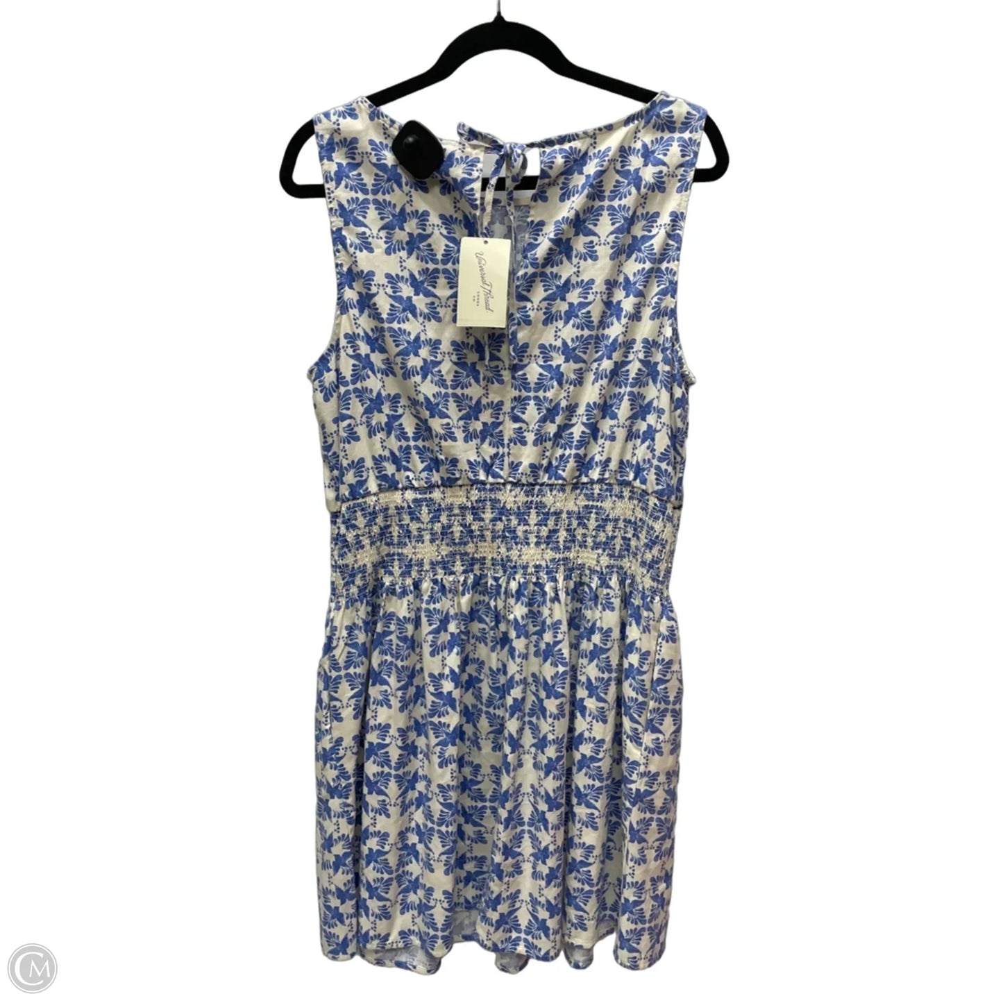 Dress Casual Short By Universal Thread In Blue & Cream, Size: L