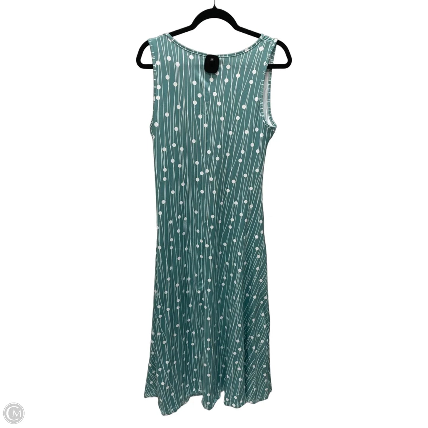 Dress Casual Maxi By Clothes Mentor In Green & White, Size: M