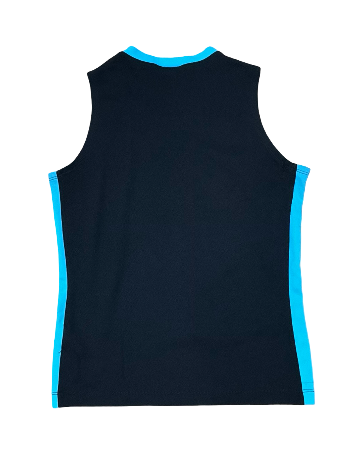 Athletic Tank Top By Nike In Black & Blue, Size:S