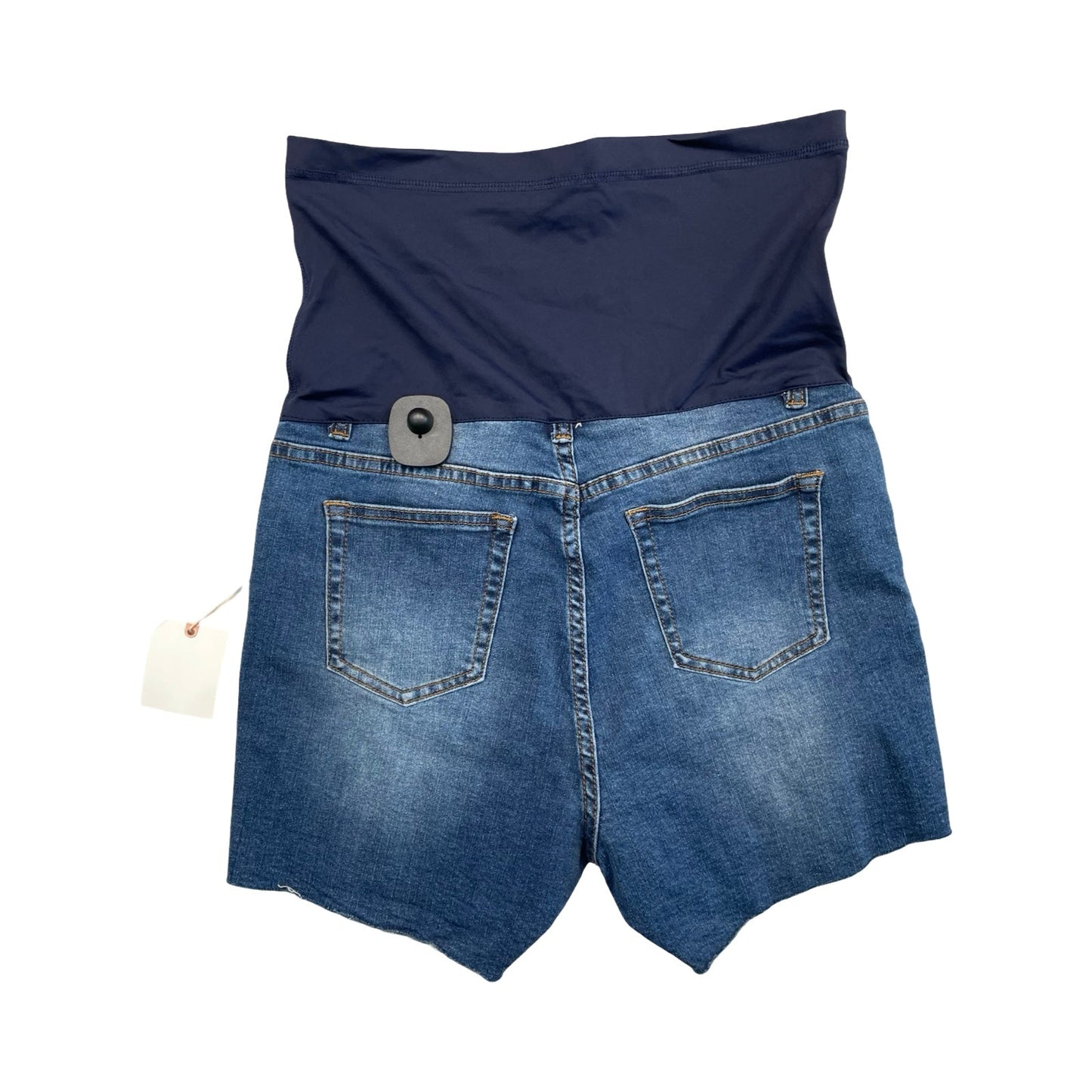 Mat Shorts By Pink Blush In Blue Denim, Size:L