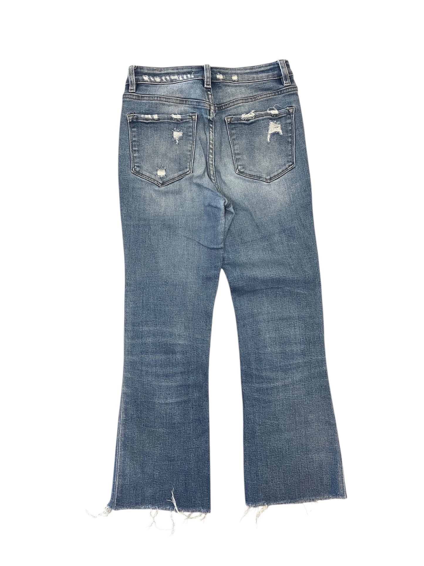 Jeans Cropped By Flying Monkey In Blue Denim, Size:0