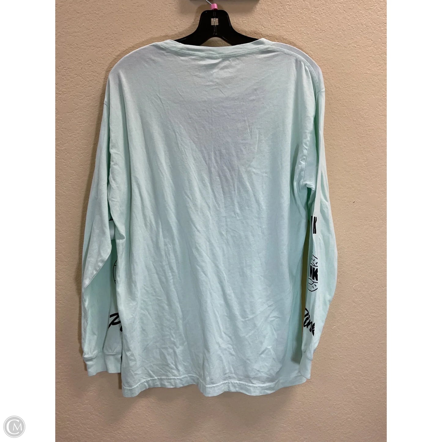 Top Long Sleeve By Pink In Green, Size: L
