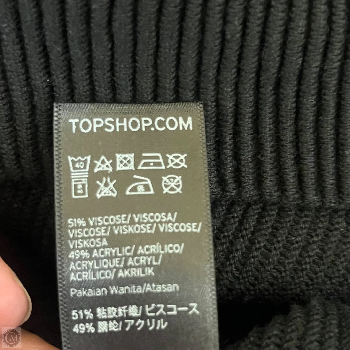 Dress Casual Midi By Topshop In Black, Size: 12