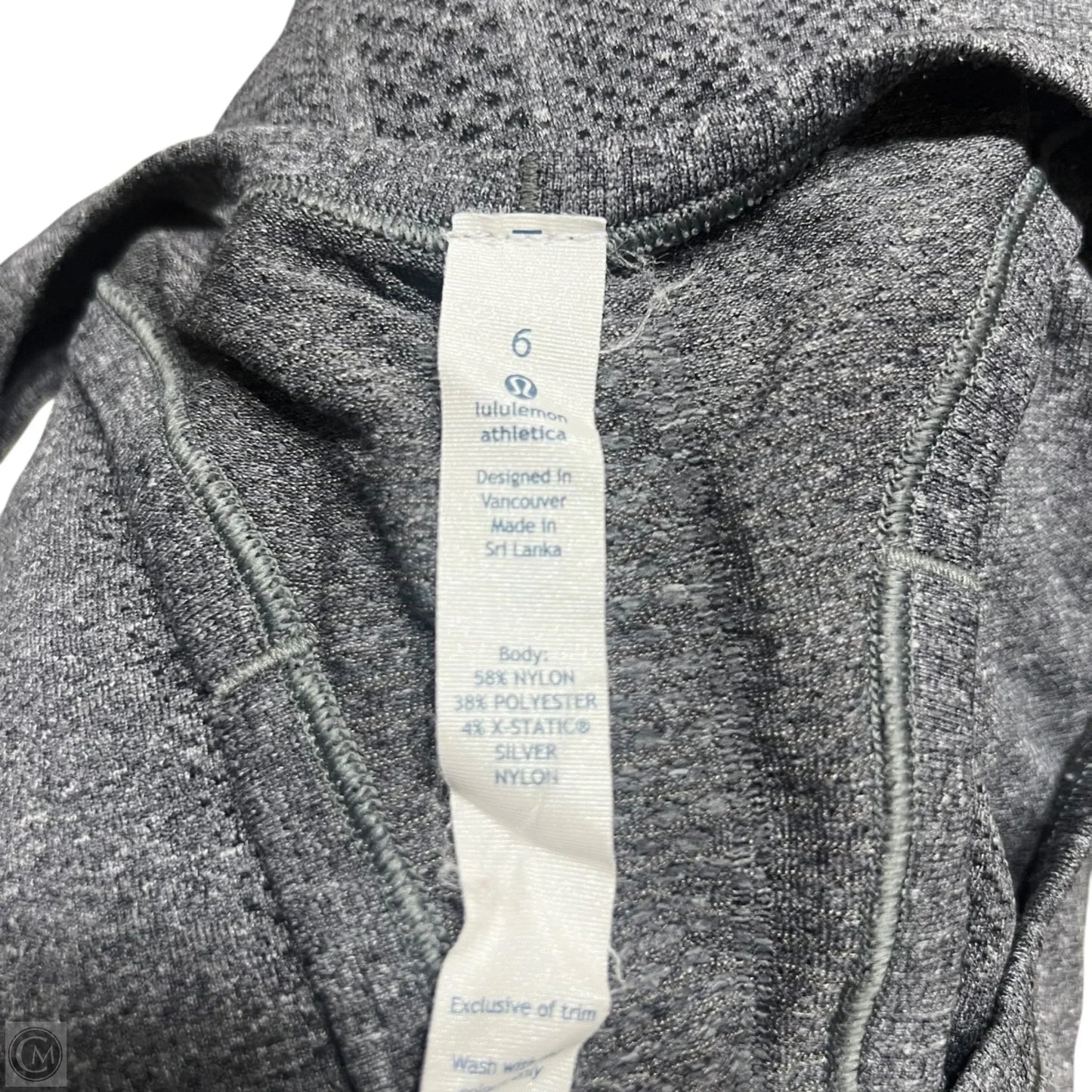 Athletic Tank Top By Lululemon In Grey, Size: 6