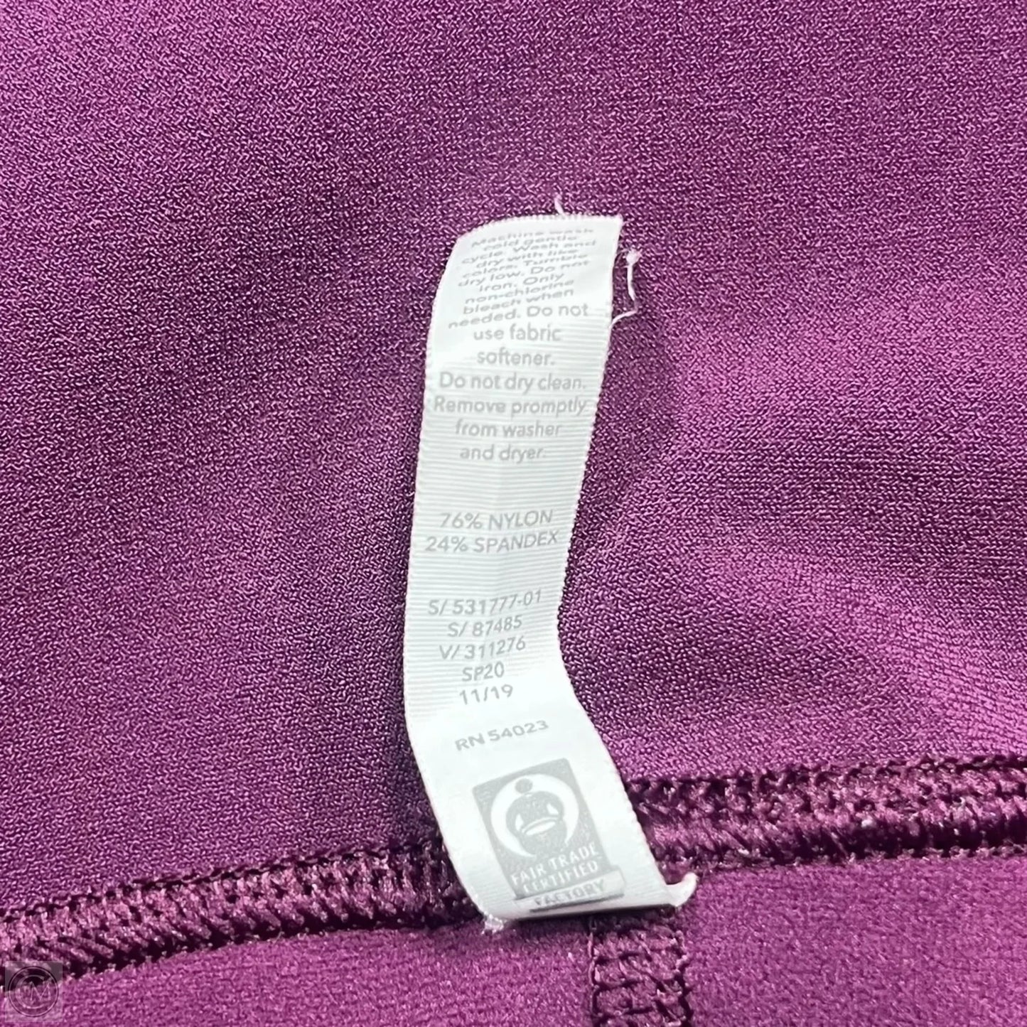 Athletic Leggings By Athleta In Purple, Size: S/M