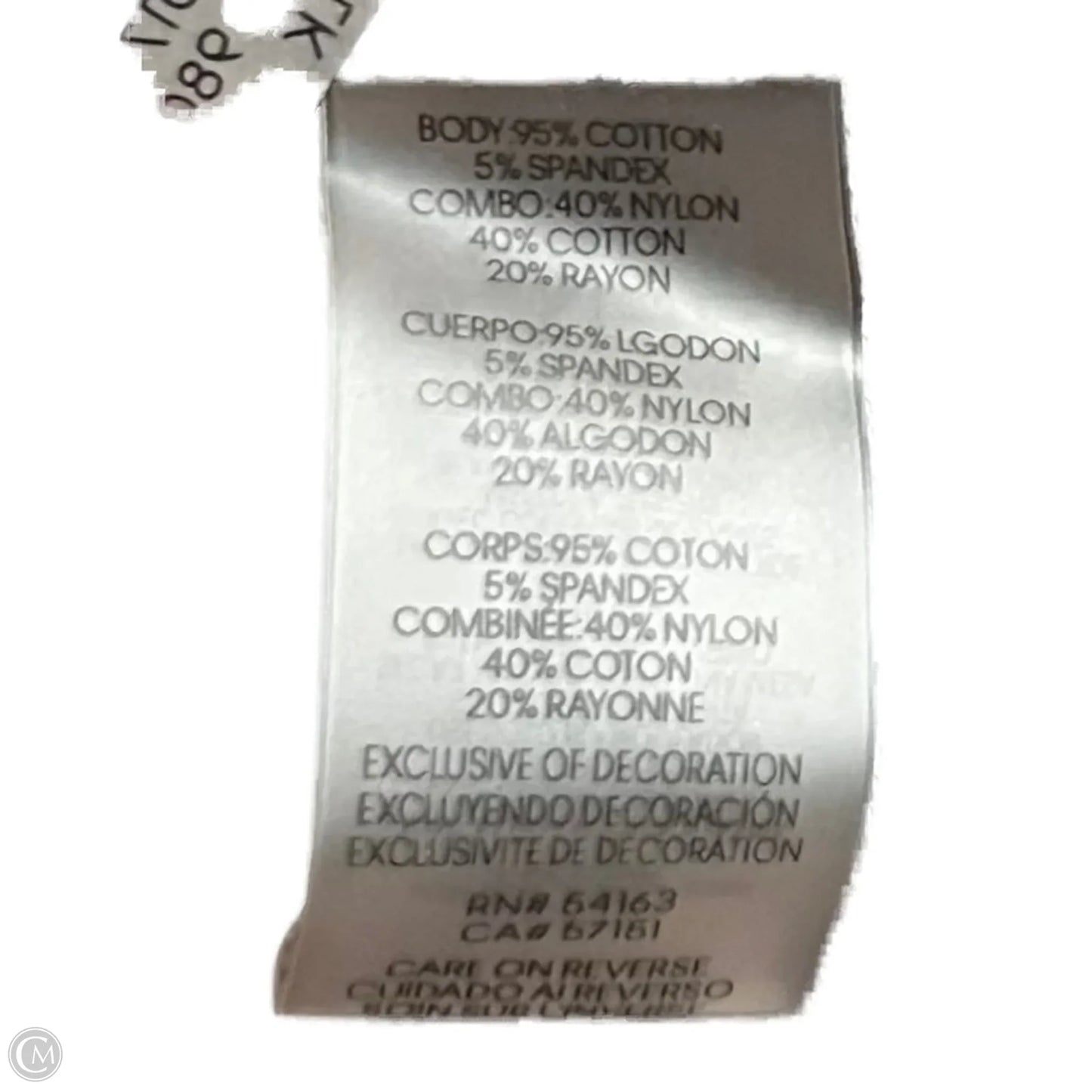 Top Short Sleeve Designer By Karl Lagerfeld In Black, Size: L