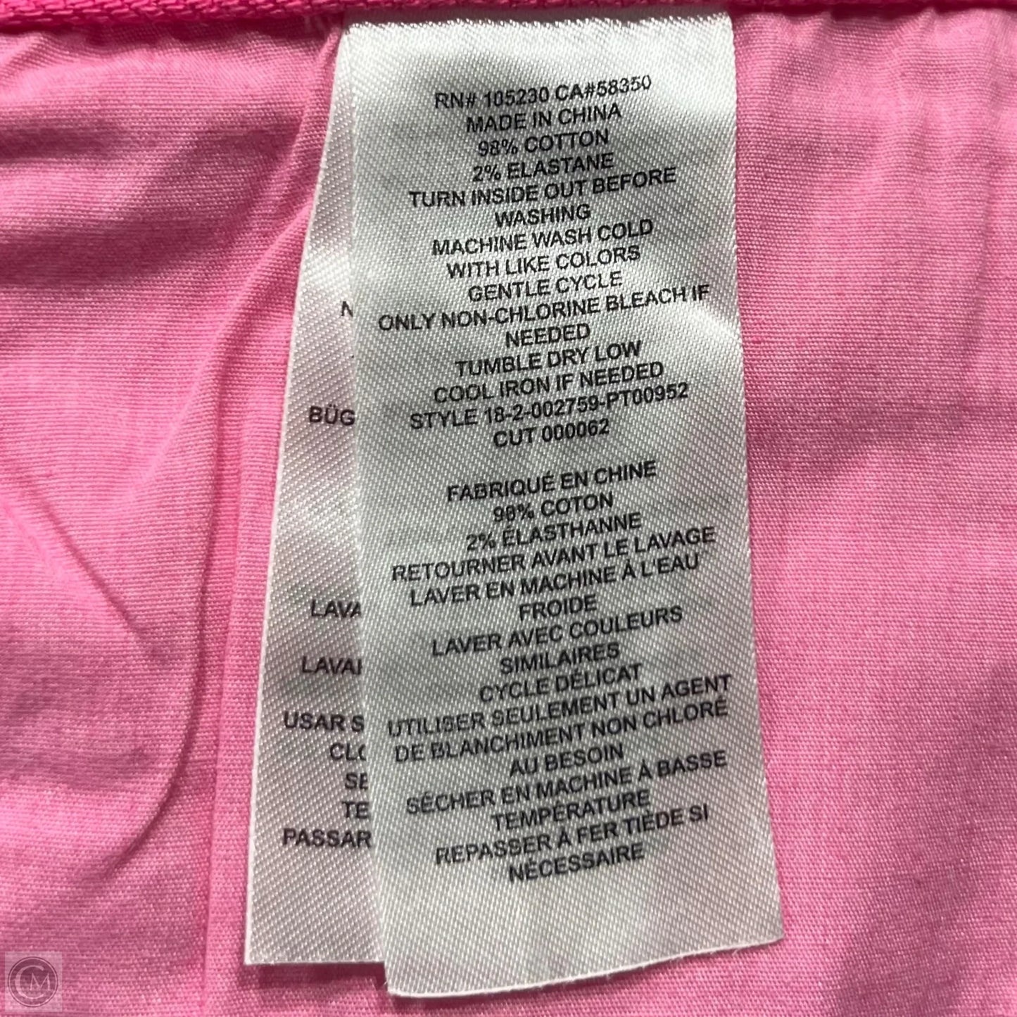 Jeans Skinny By Current Elliott In Pink Denim, Size: 4