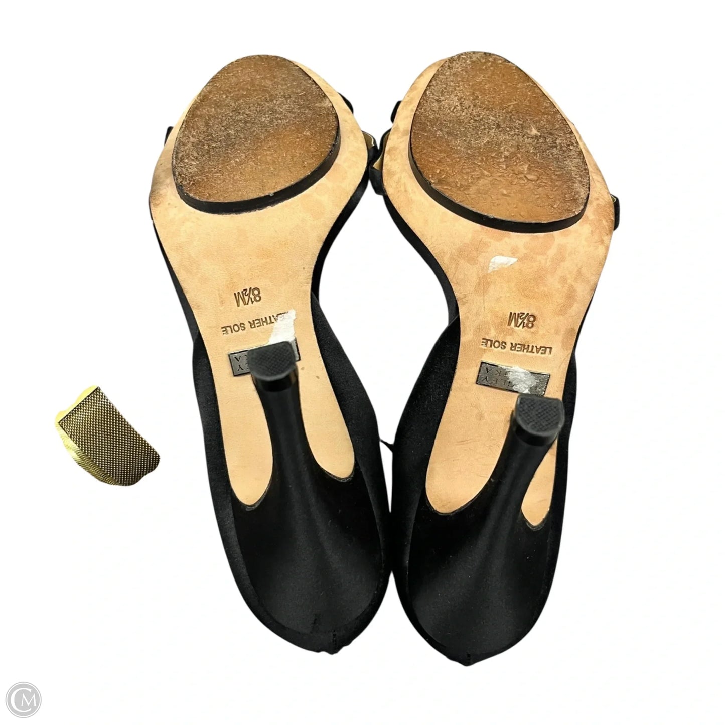 Sandals Heels Stiletto By Badgley Mischka In Black, Size: 8.5