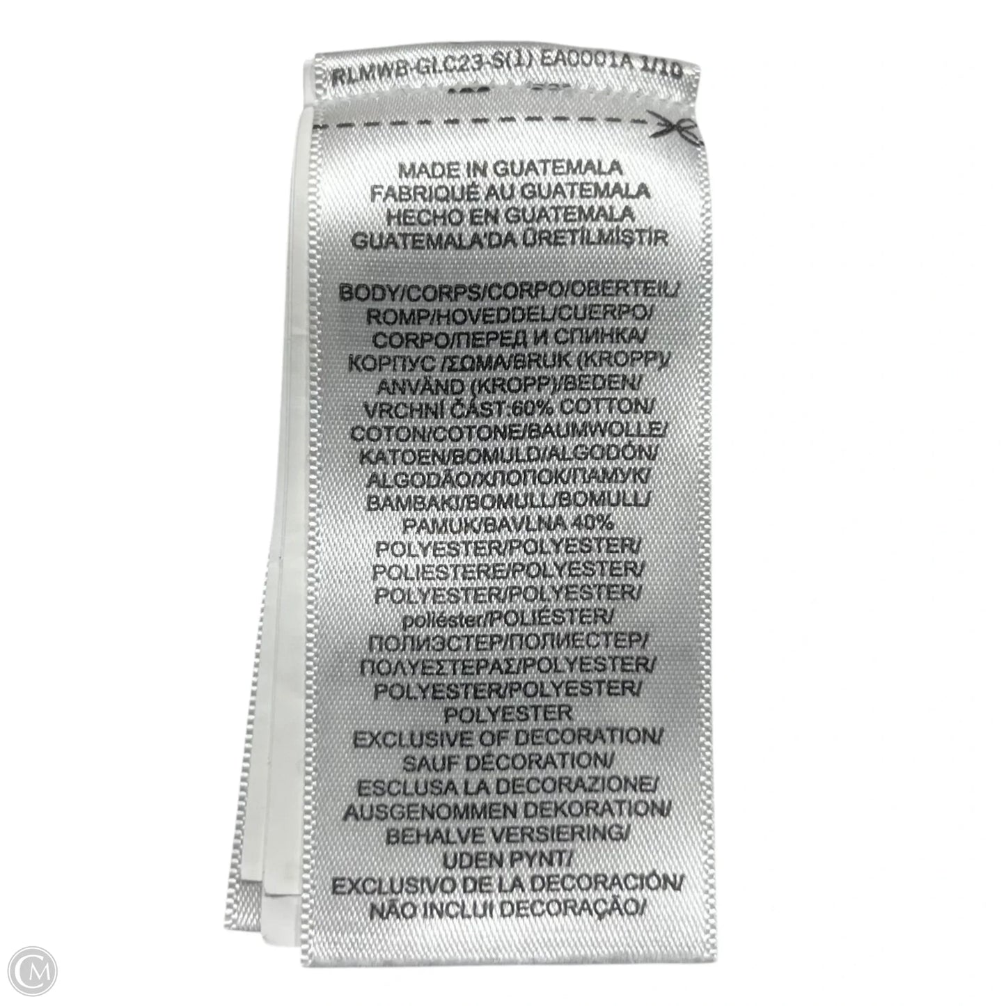 Sweatshirt Collar By Polo Ralph Lauren In White, Size: M