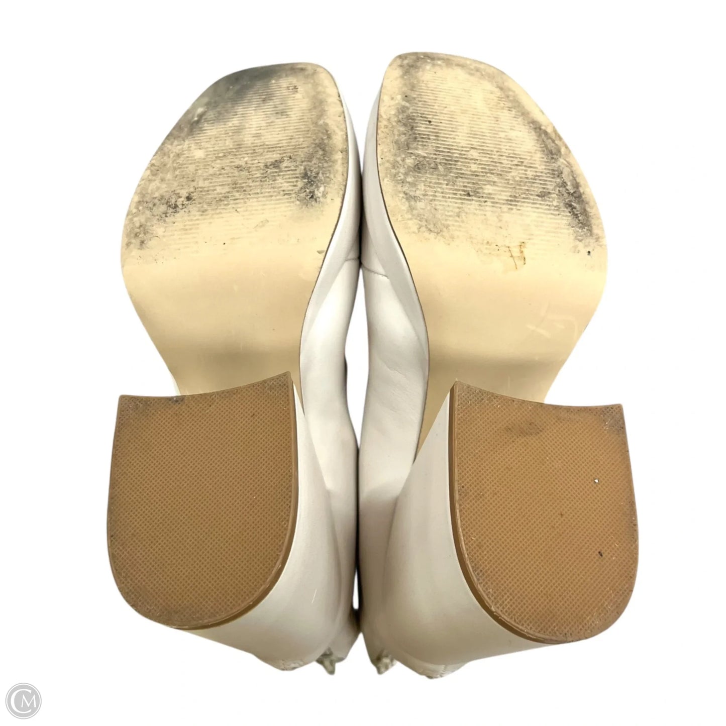 Boots Ankle Heels By Steve Madden In Cream, Size: 10
