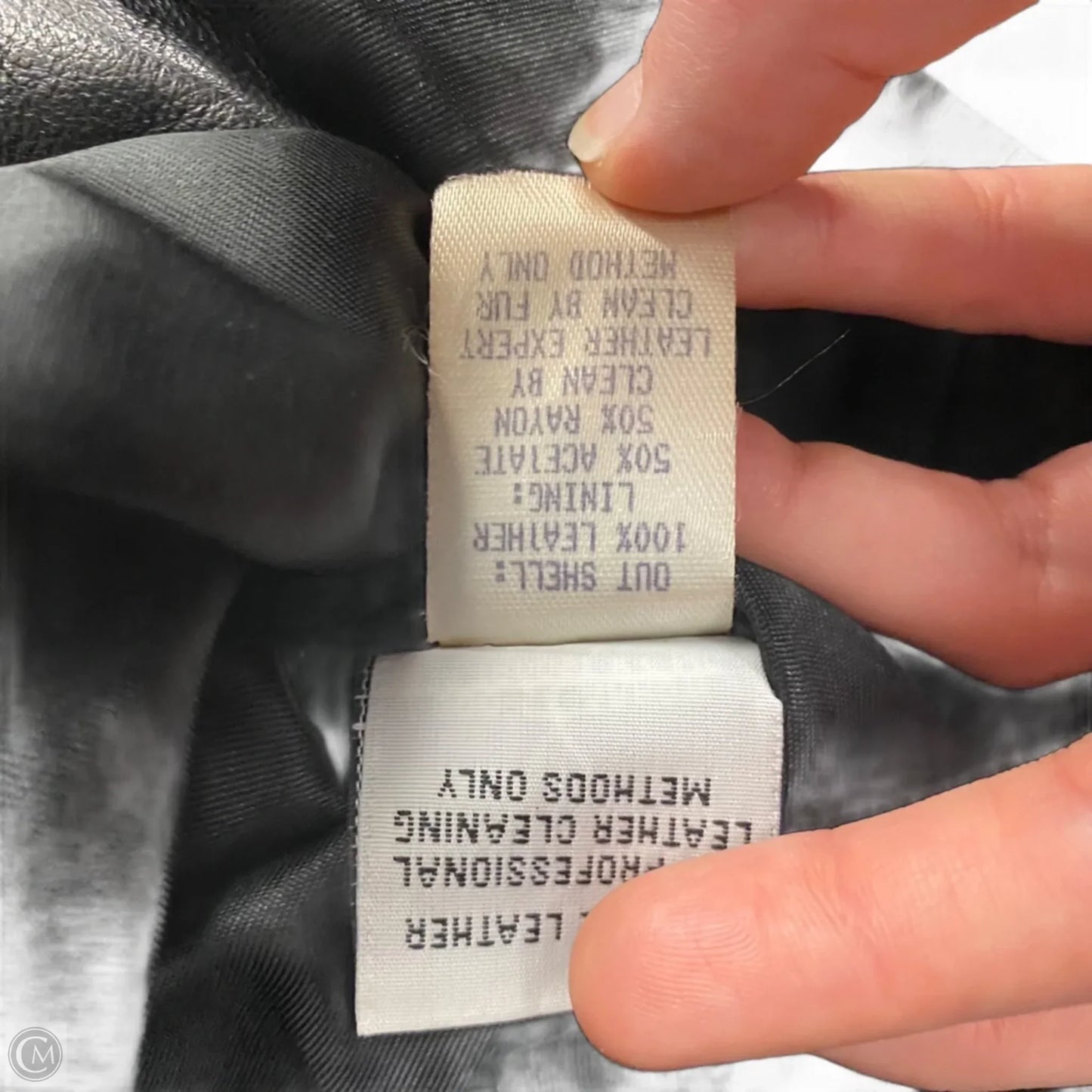 Coat Leather By David Green In Black, Size: S