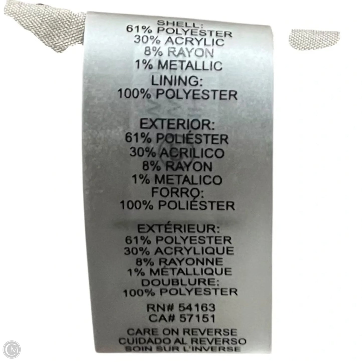 Blazer Designer By Karl Lagerfeld In Black & Tan, Size: M