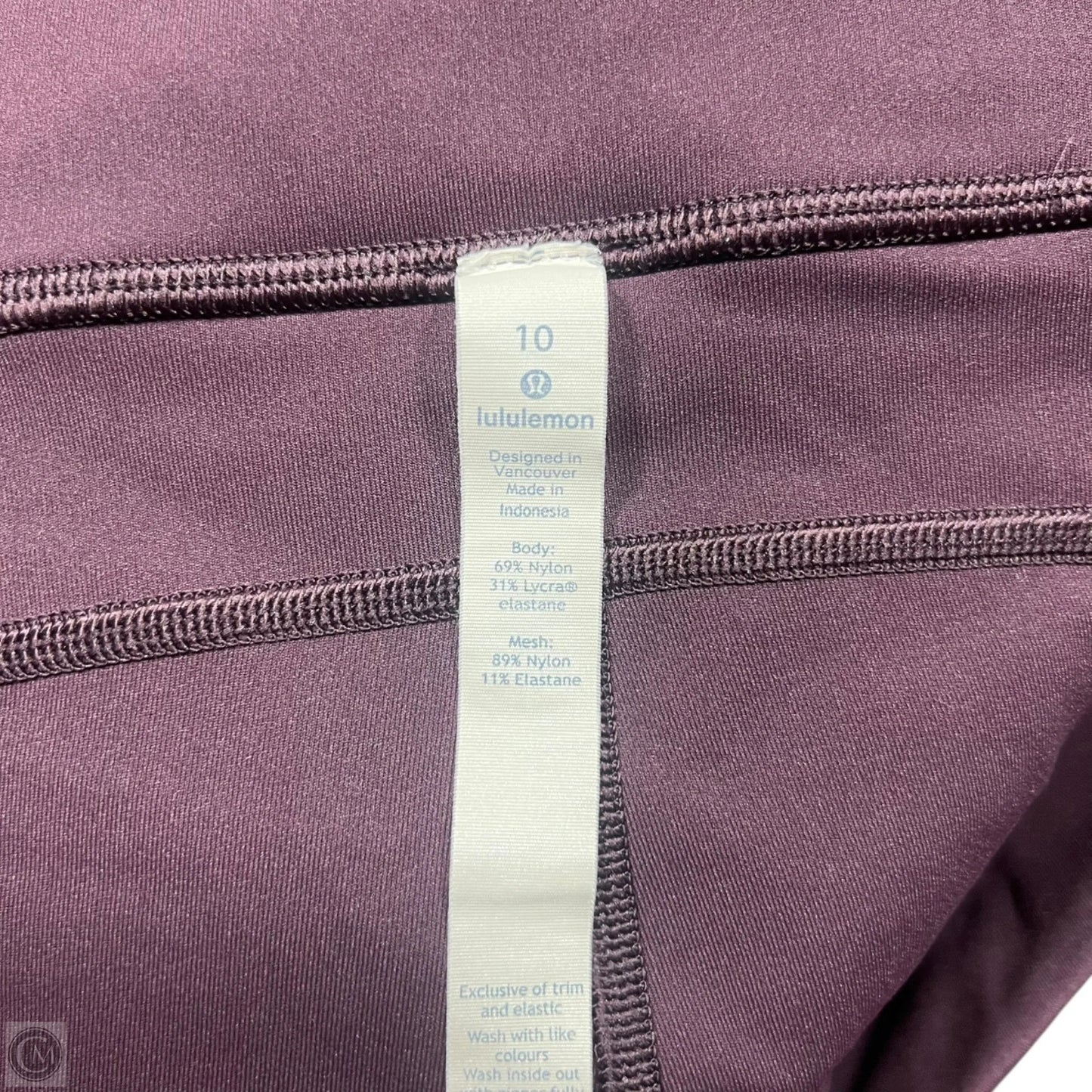 Athletic Leggings Capris By Lululemon In Purple, Size: 10