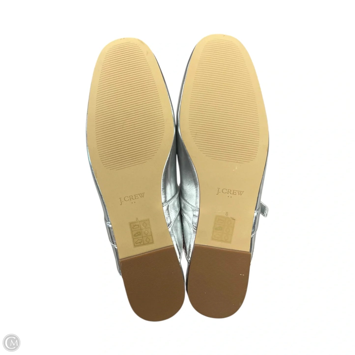 Shoes Flats By J. Crew In Silver, Size: 8