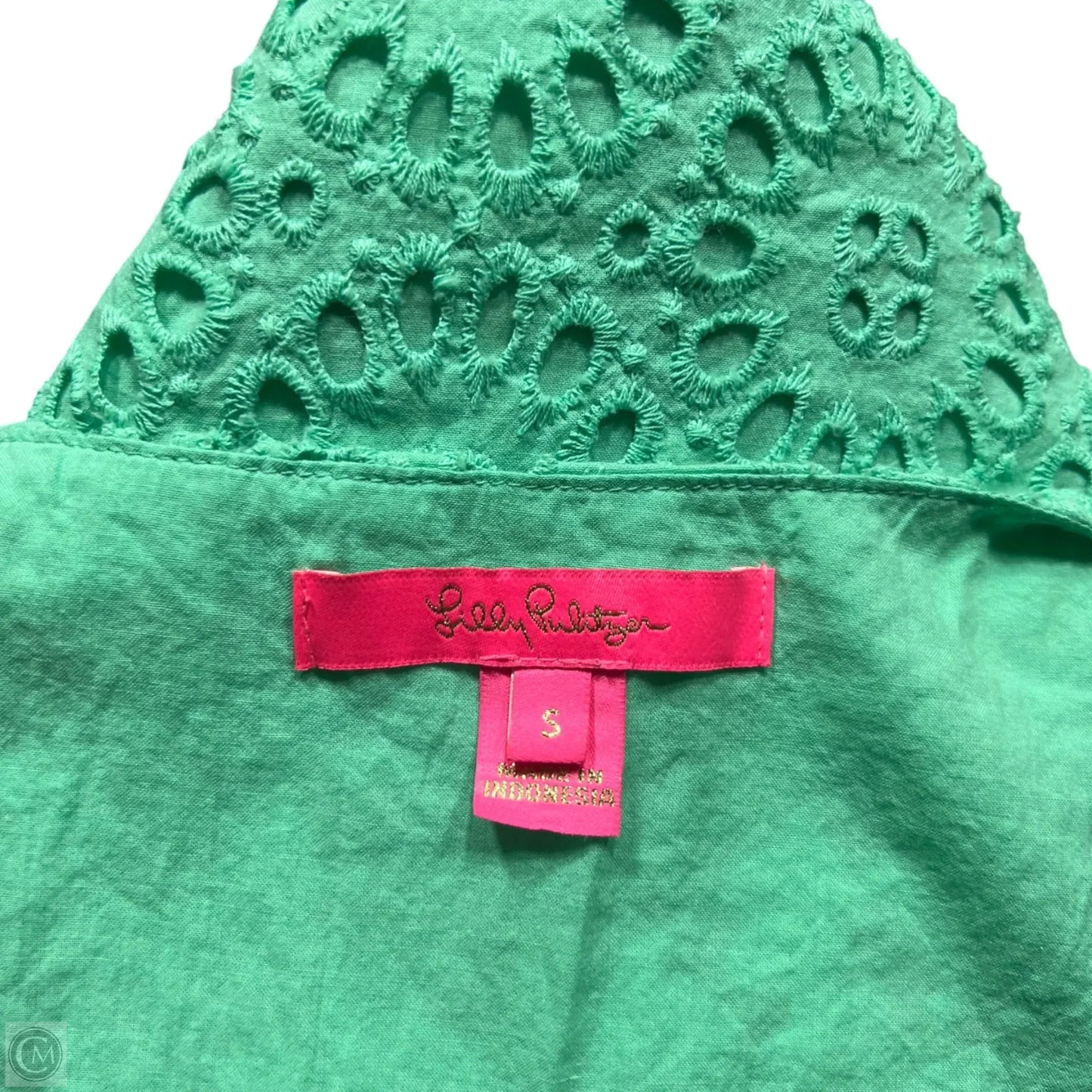Top Sleeveless Designer By Lilly Pulitzer In Green, Size: S