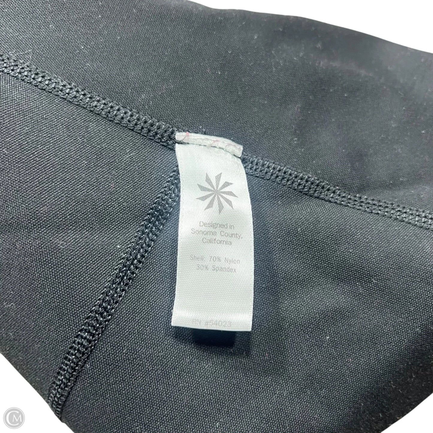 Athletic Leggings By Athleta In Black, Size: 0