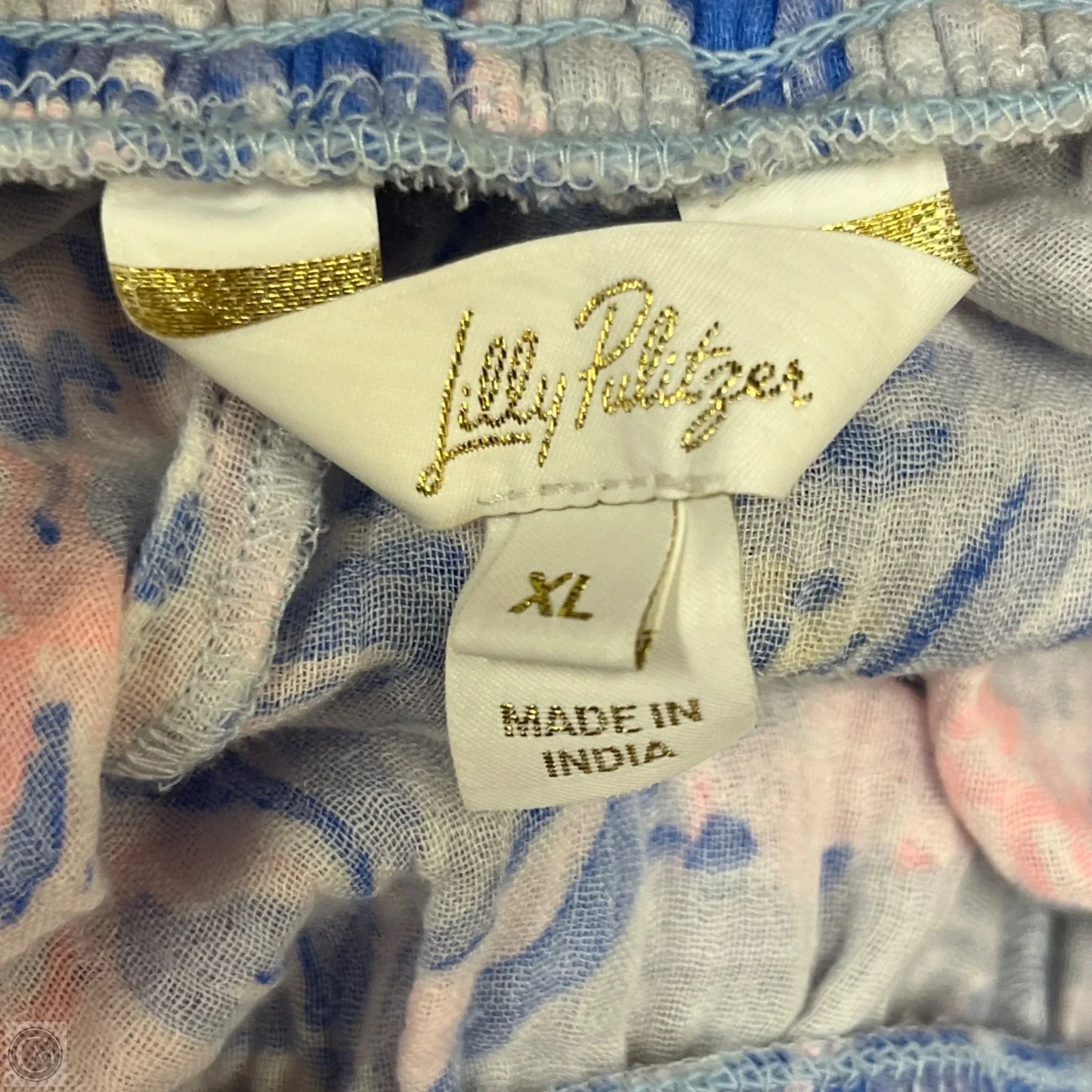 Pants Designer By Lilly Pulitzer In Blue & Pink, Size: 16