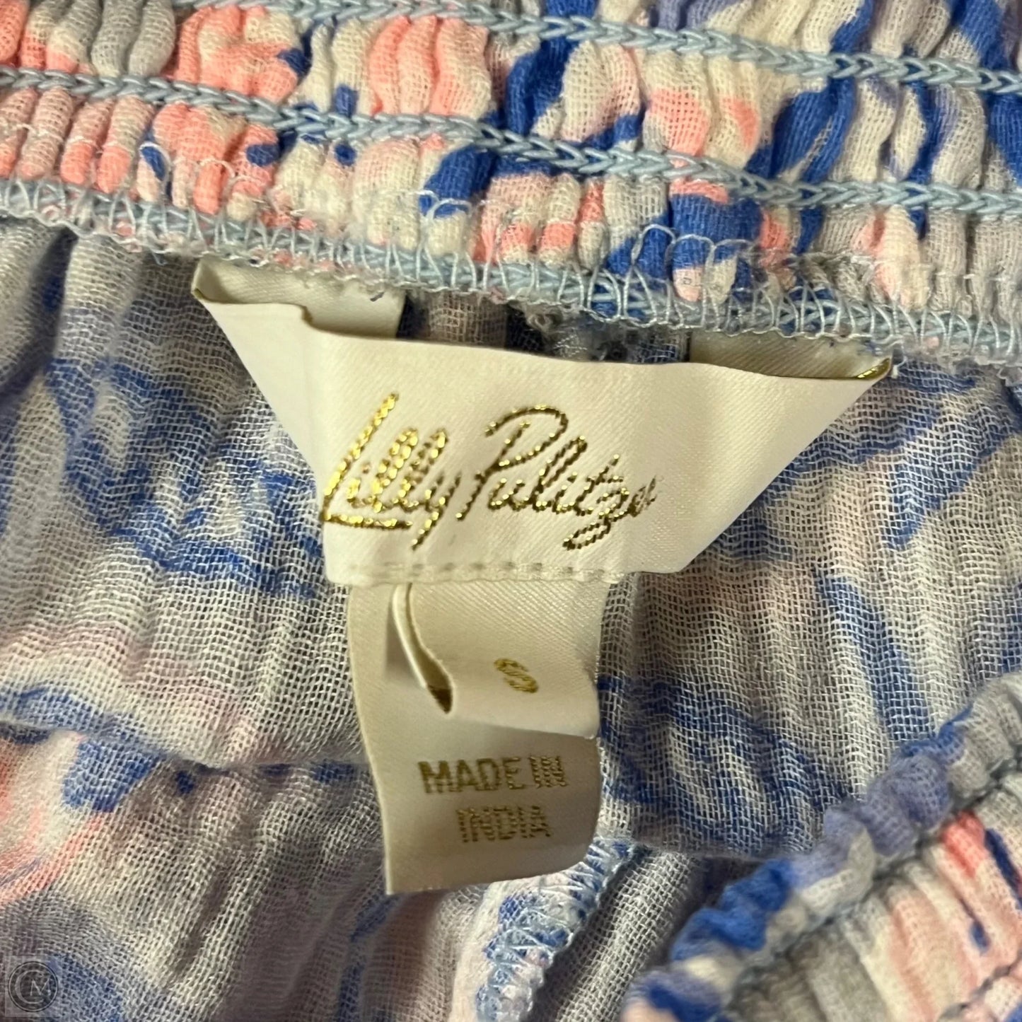 Pants Designer By Lilly Pulitzer In Blue & Pink, Size: 4