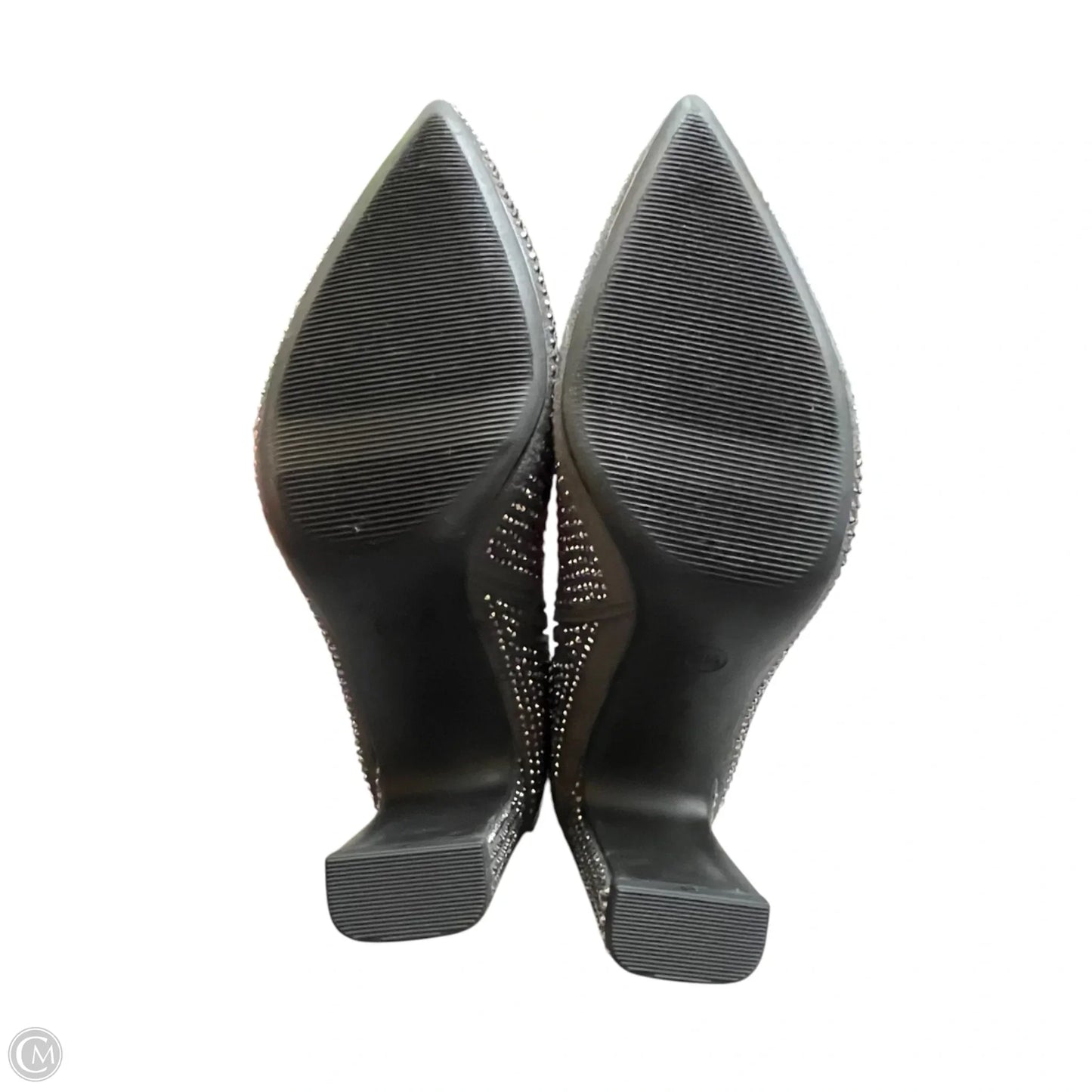 Boots Ankle Heels By A New Day In Grey & Silver, Size: 9.5