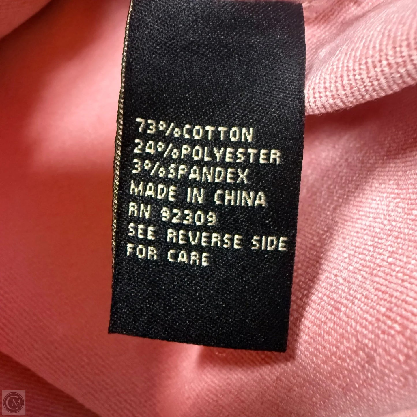 Jacket Denim By Dg2 In Pink Denim, Size: L