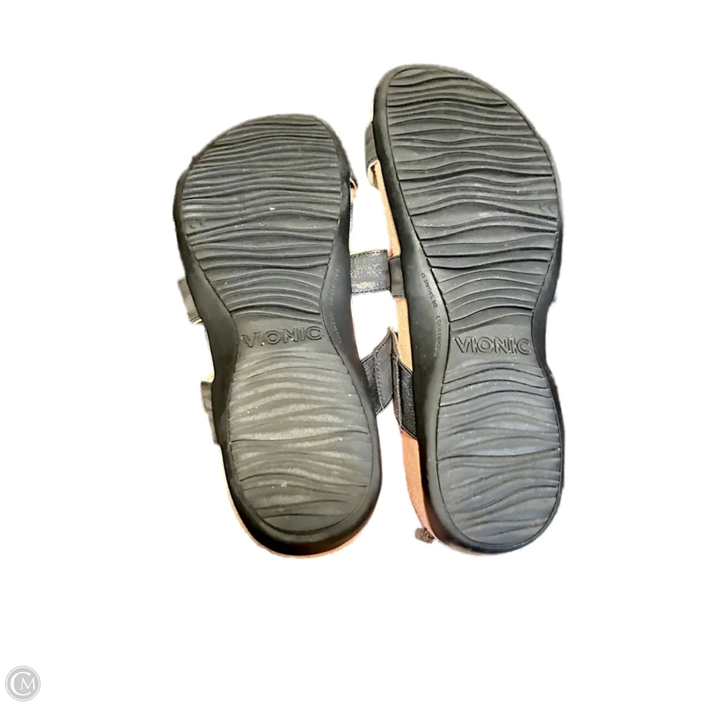 Sandals Flats By Vionic In Black, Size: 10