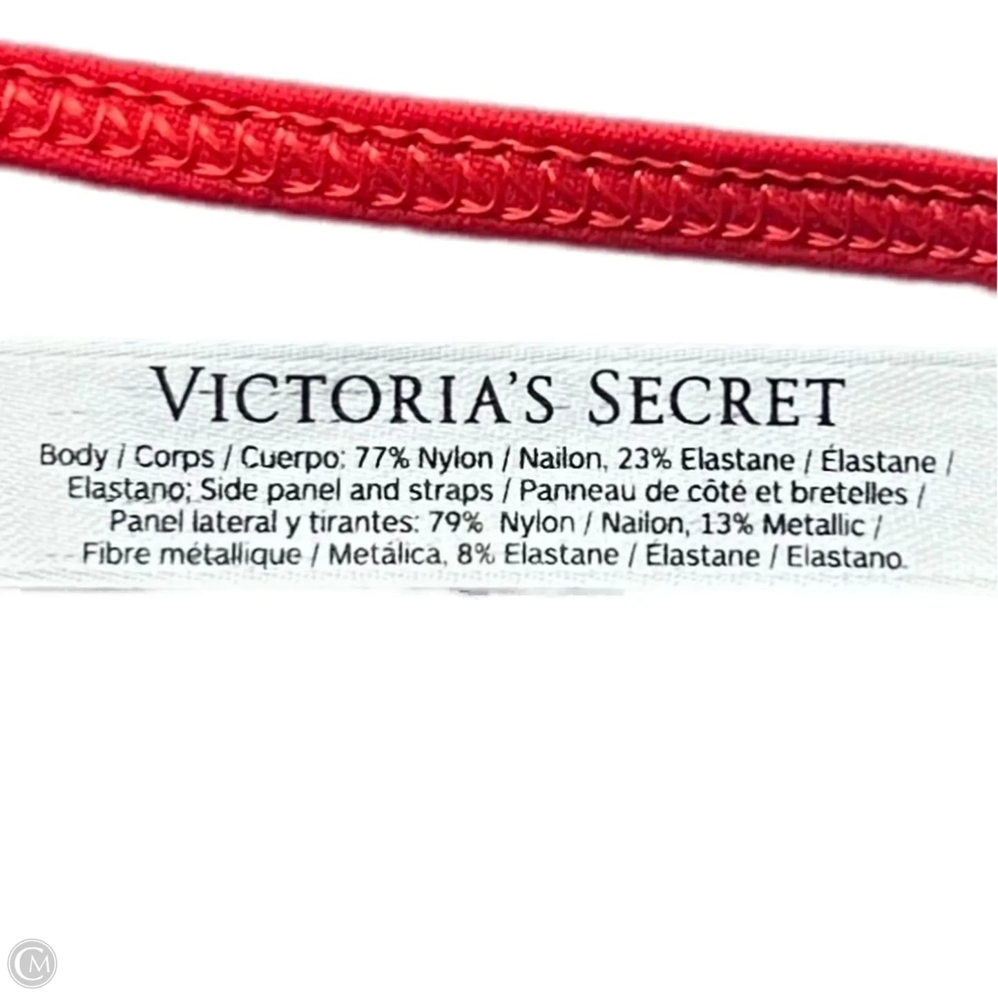Athletic Bra By Victorias Secret In Gold & Red, Size: Xs