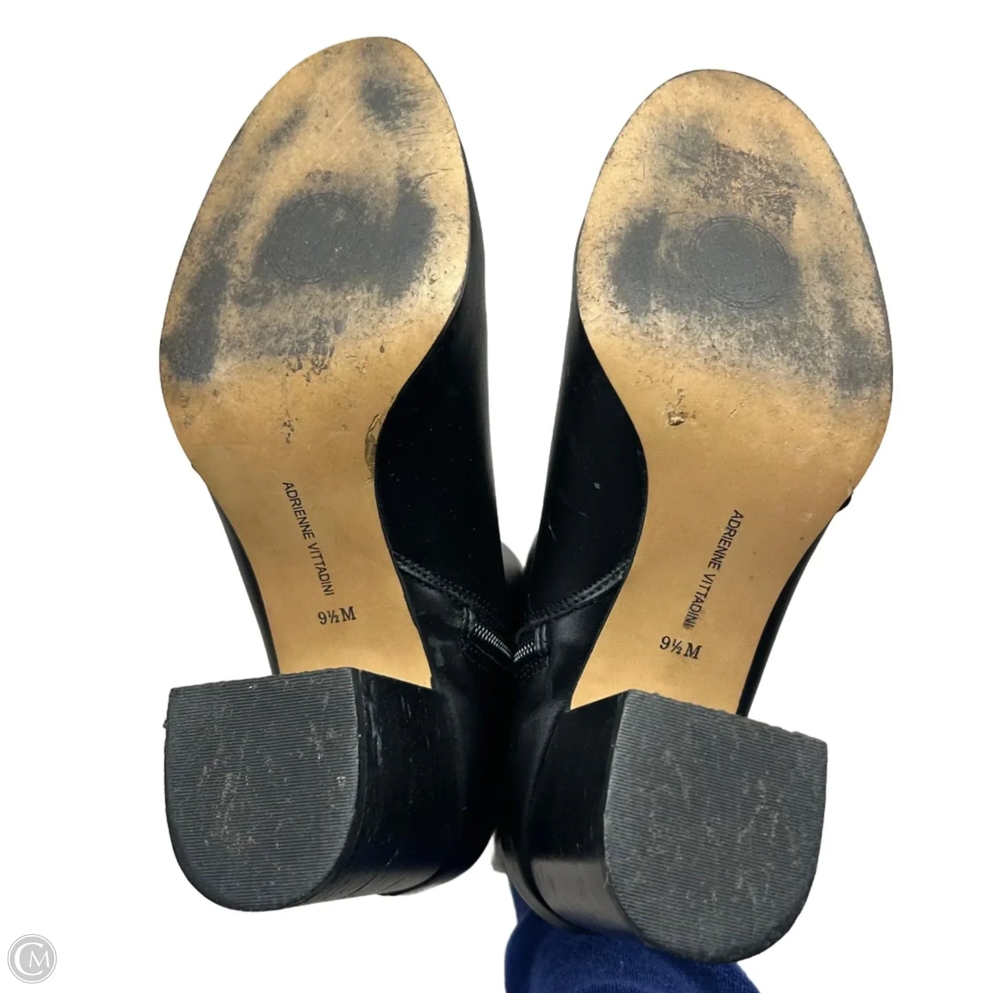 Boots Ankle Heels By Adrienne Vittadini In Black, Size: 9.5