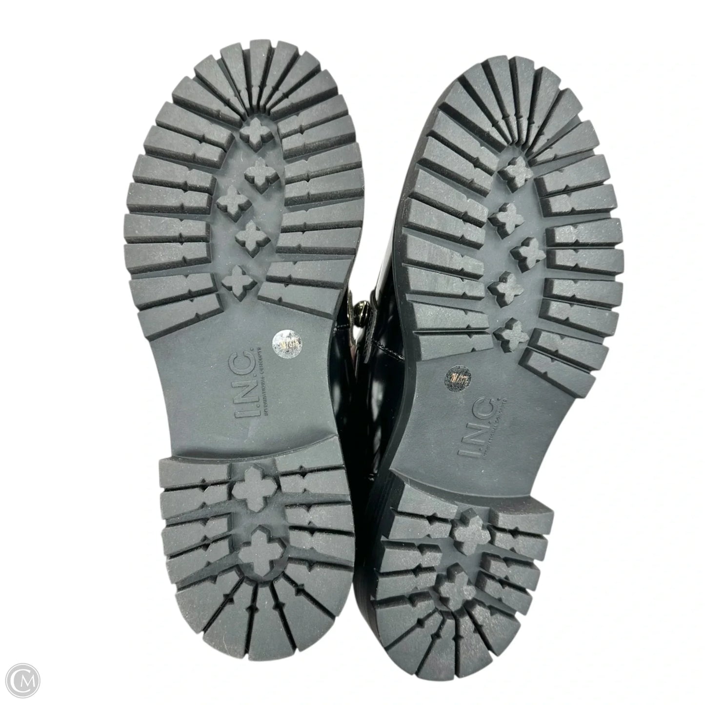 Shoes Heels Block By Inc In Black & Gold, Size: 7