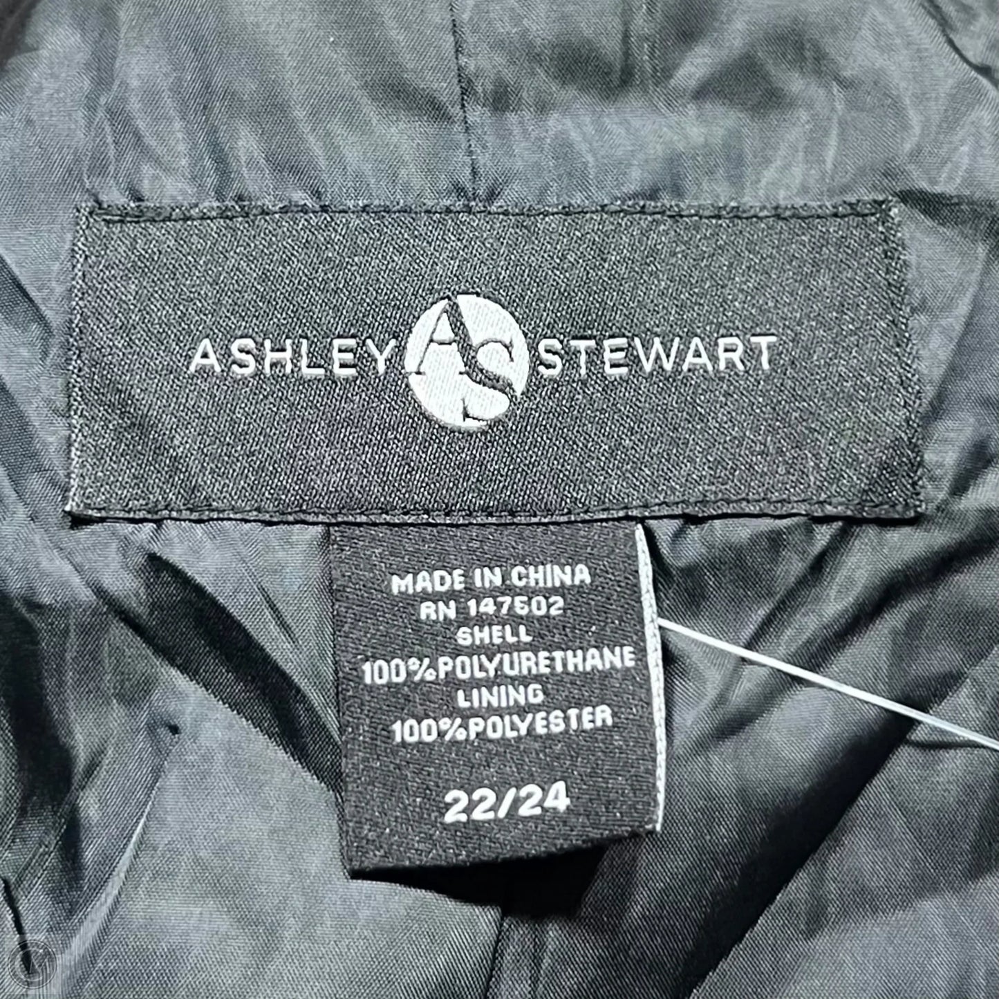 Coat Trench Coat By Ashley Stewart In Black, Size: 3x